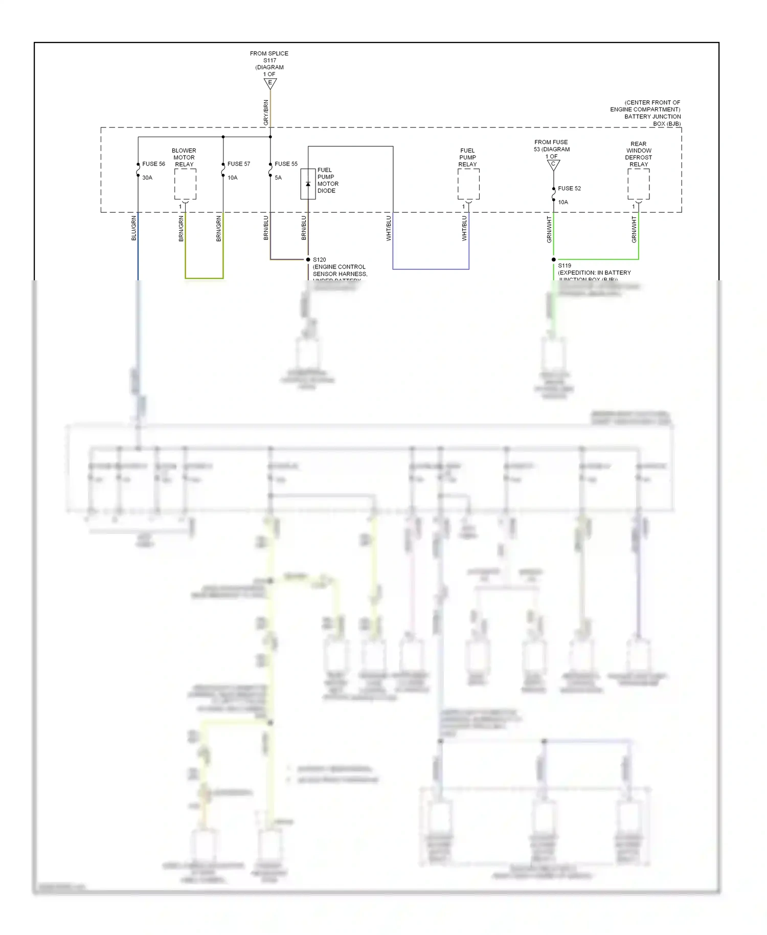 Wiring diagram fuse 36 for Ford Expedition III (2006-2014) (2 of 2)