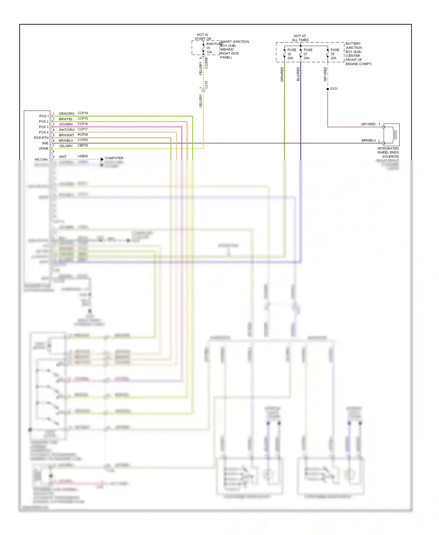 Wiring diagram gry/red for Ford Expedition III (2006-2014) (1 of 8)