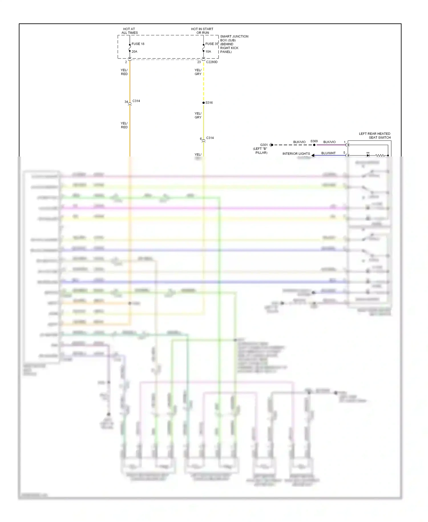 Wiring diagram lh low led for Ford Expedition III (2006-2014) (1 of 1)
