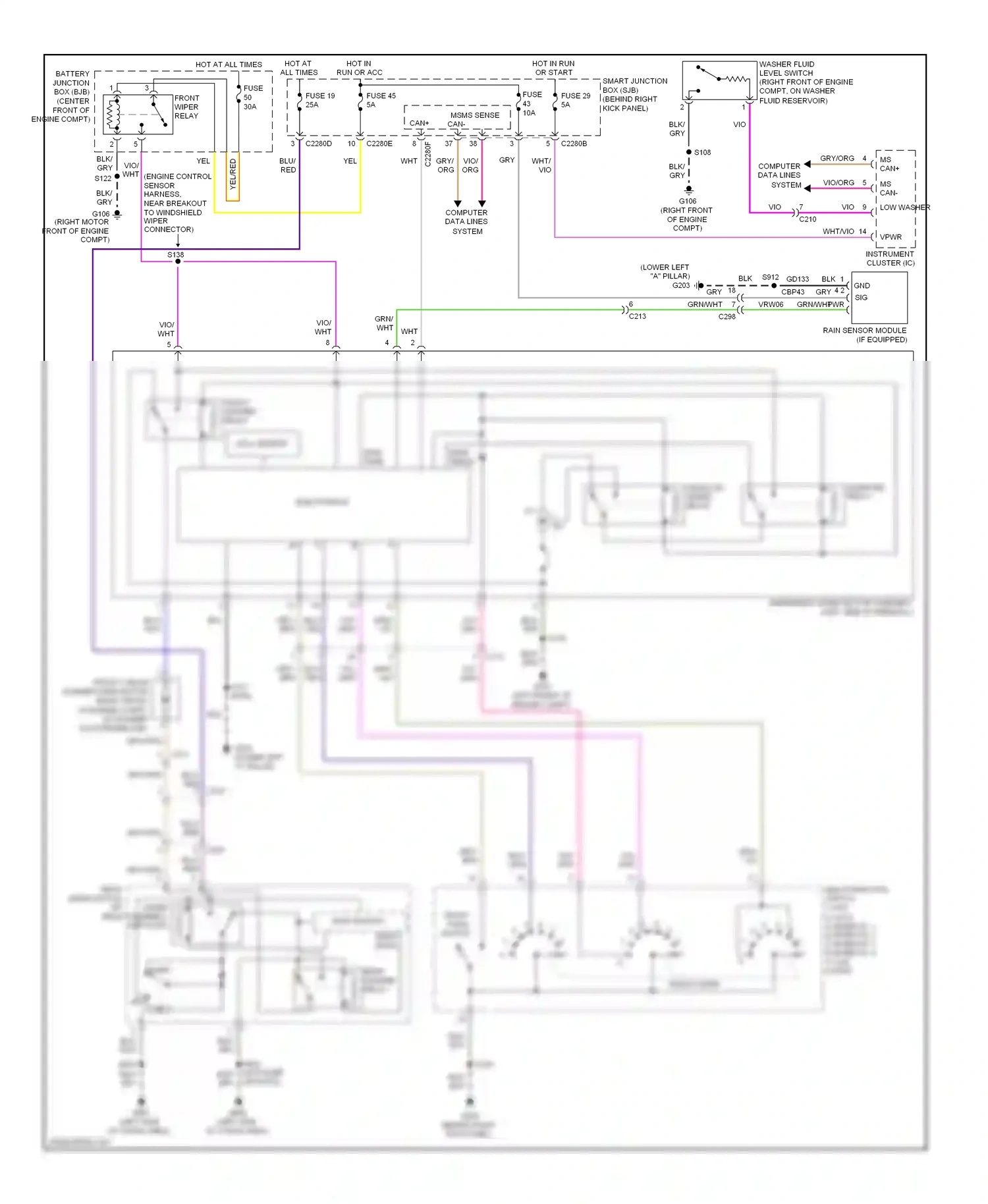 Wiring diagram ms can- low washer for Ford Expedition III (2006-2014) (1 of 1)