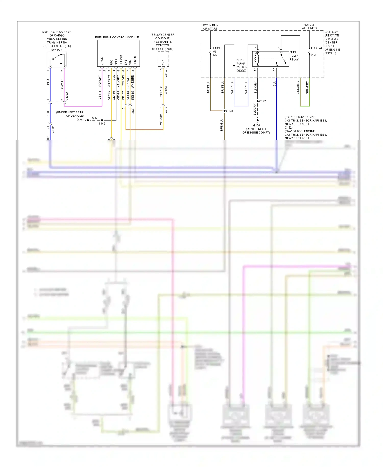 Wiring diagram nca for Ford Expedition III (2006-2014) (7 of 37)