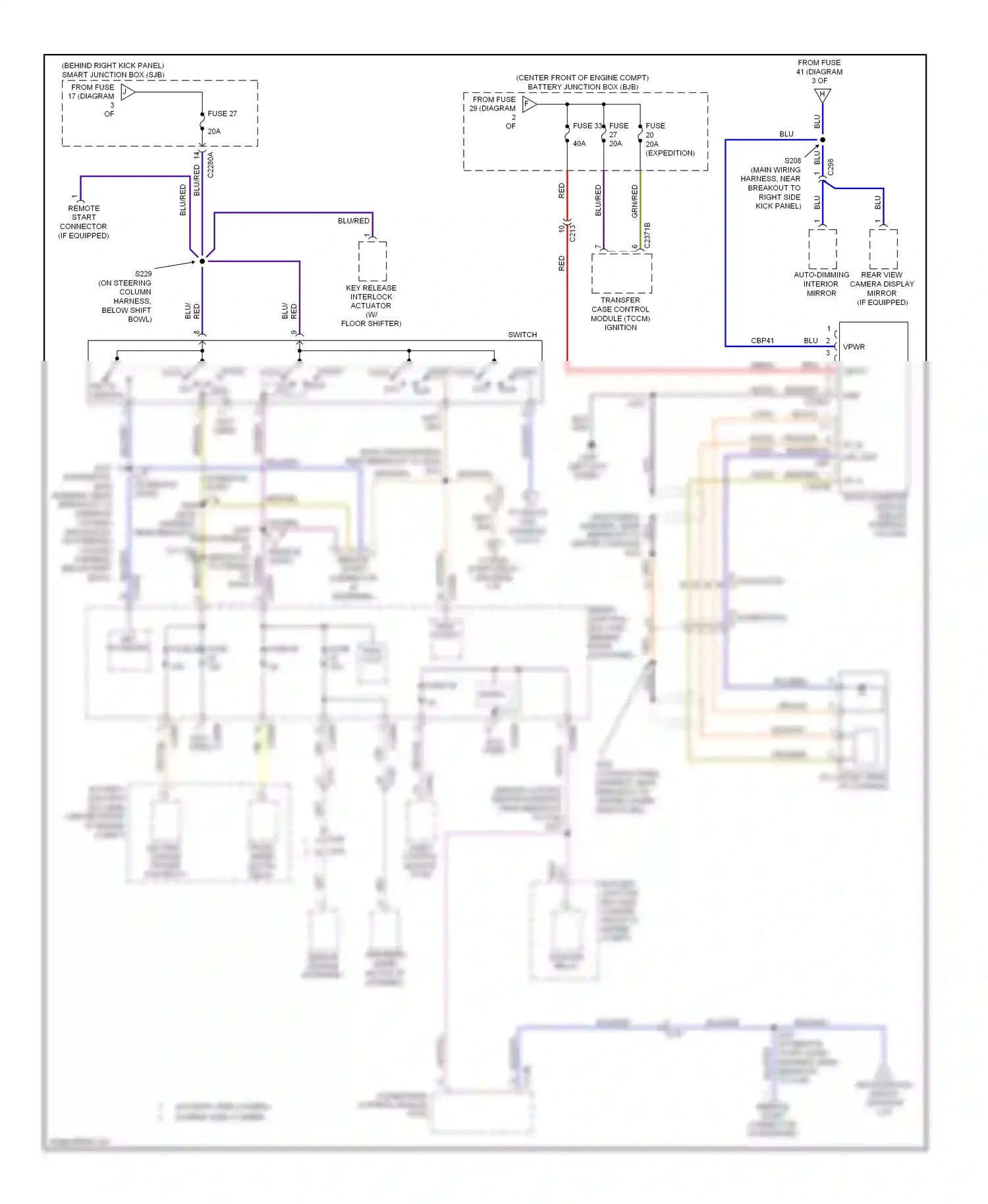 Wiring diagram run for Ford Expedition III (2006-2014) (3 of 6)