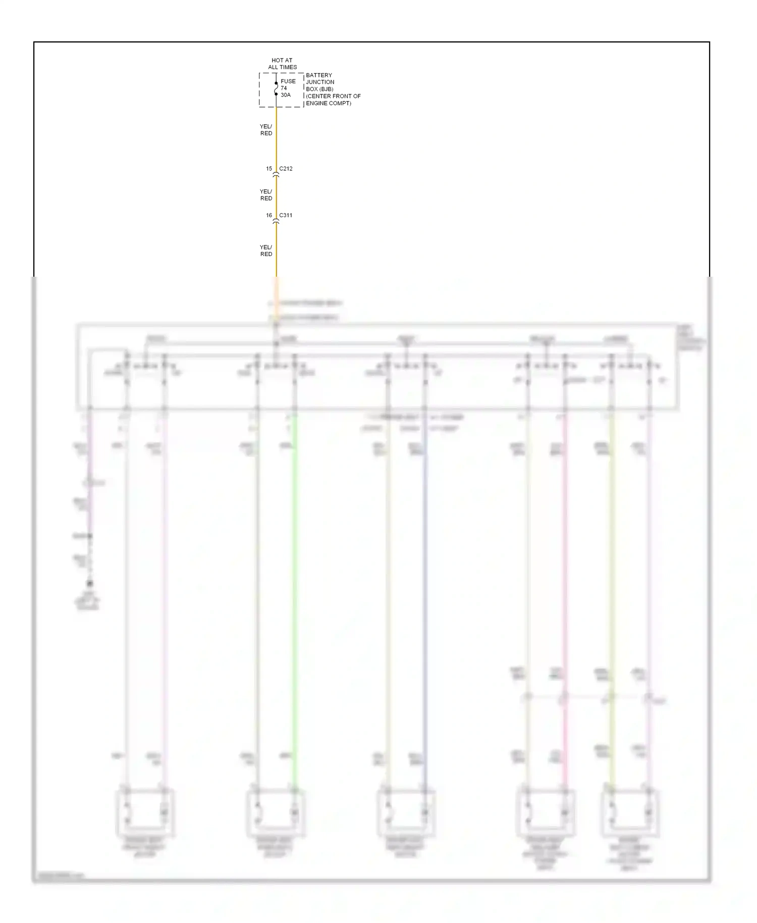 Ford Expedition III (2006-2014) switch wiring diagram  (1 of 2)