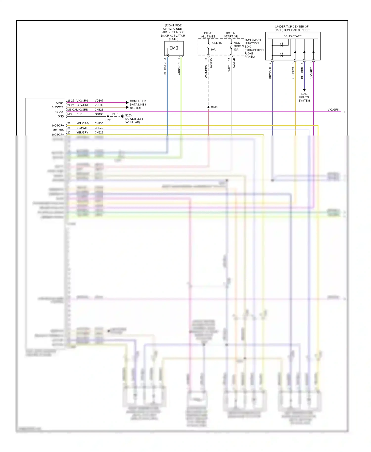 Wiring diagram variable blower control for Ford Expedition III (2006-2014) (2 of 2)