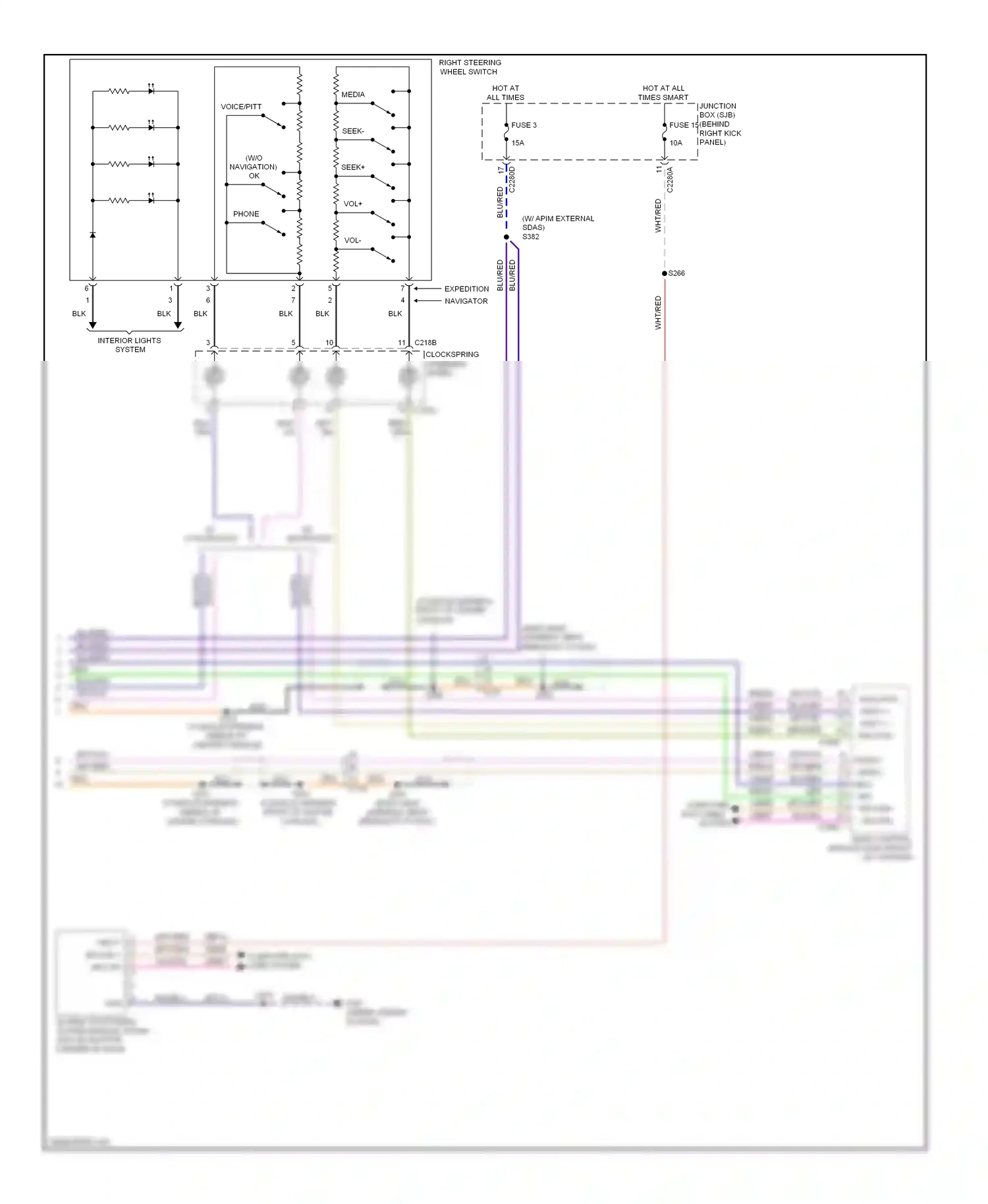 Wiring diagram vbatt ms can + ms can - for Ford Expedition III (2006-2014) (1 of 1)