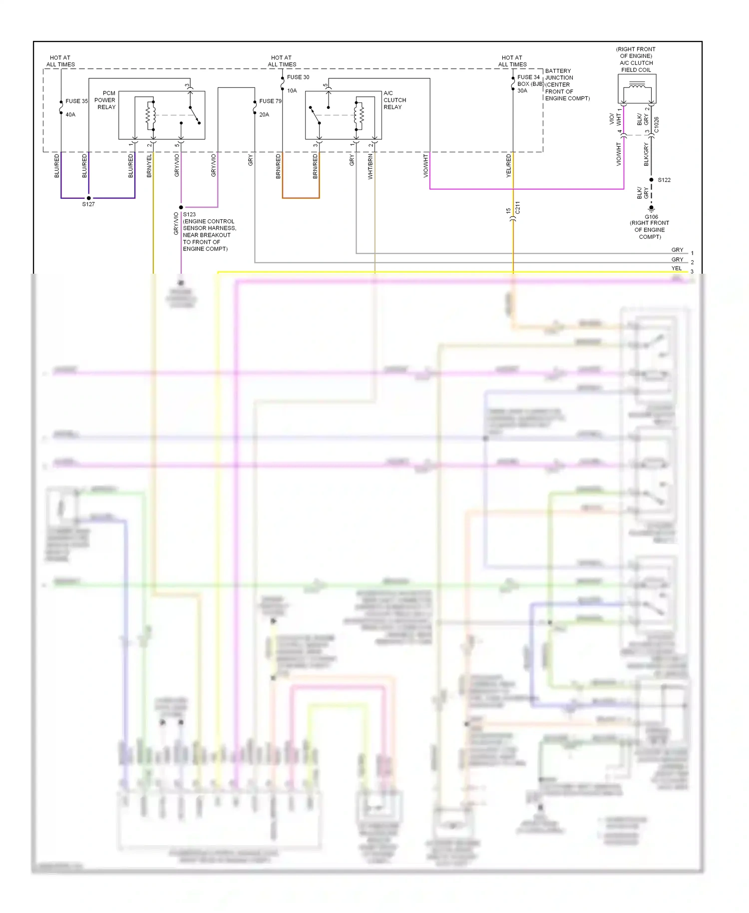 Wiring diagram vio/org for Ford Expedition III (2006-2014) (3 of 45)
