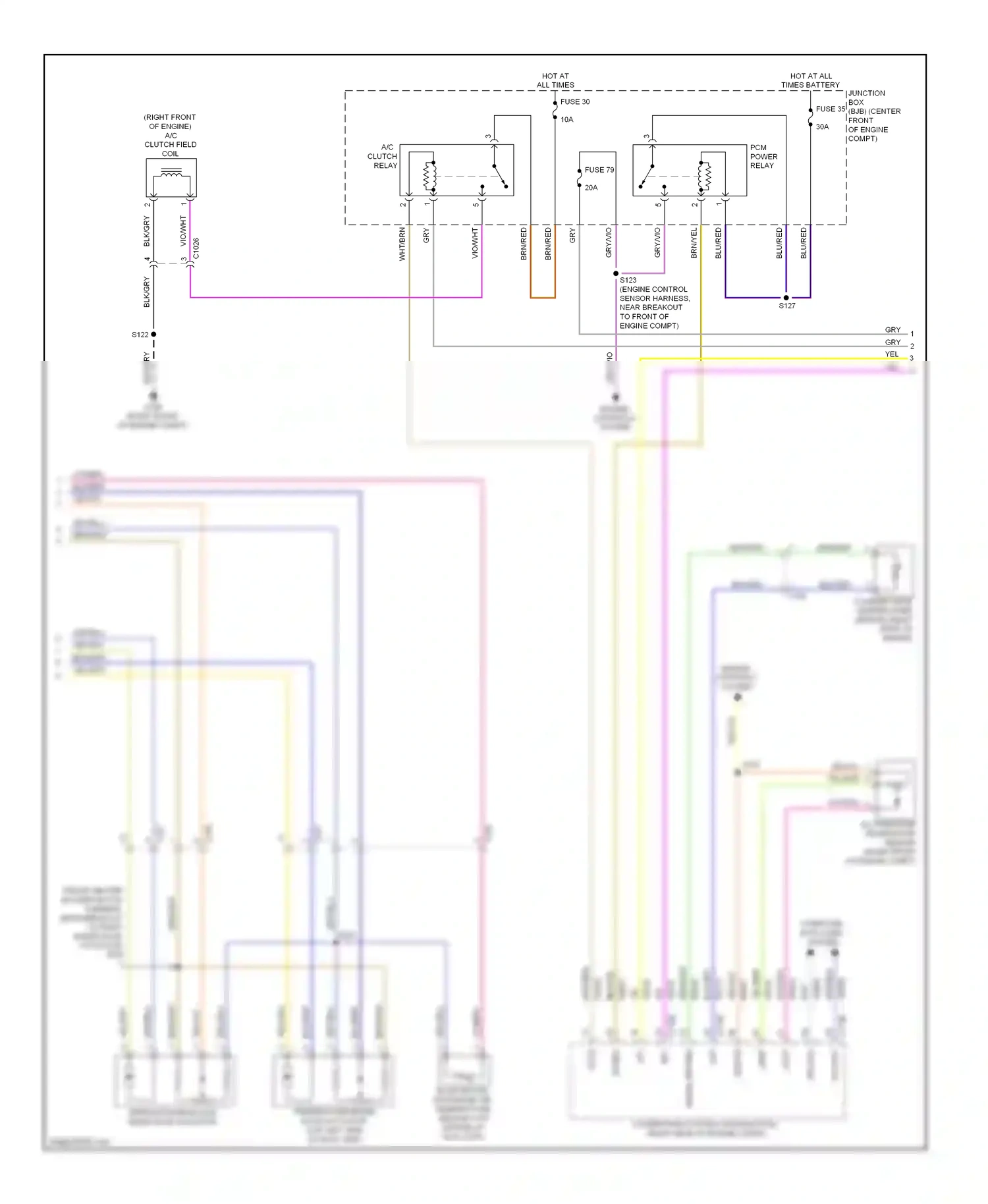 Wiring diagram vio/wht for Ford Expedition III (2006-2014) (10 of 21)