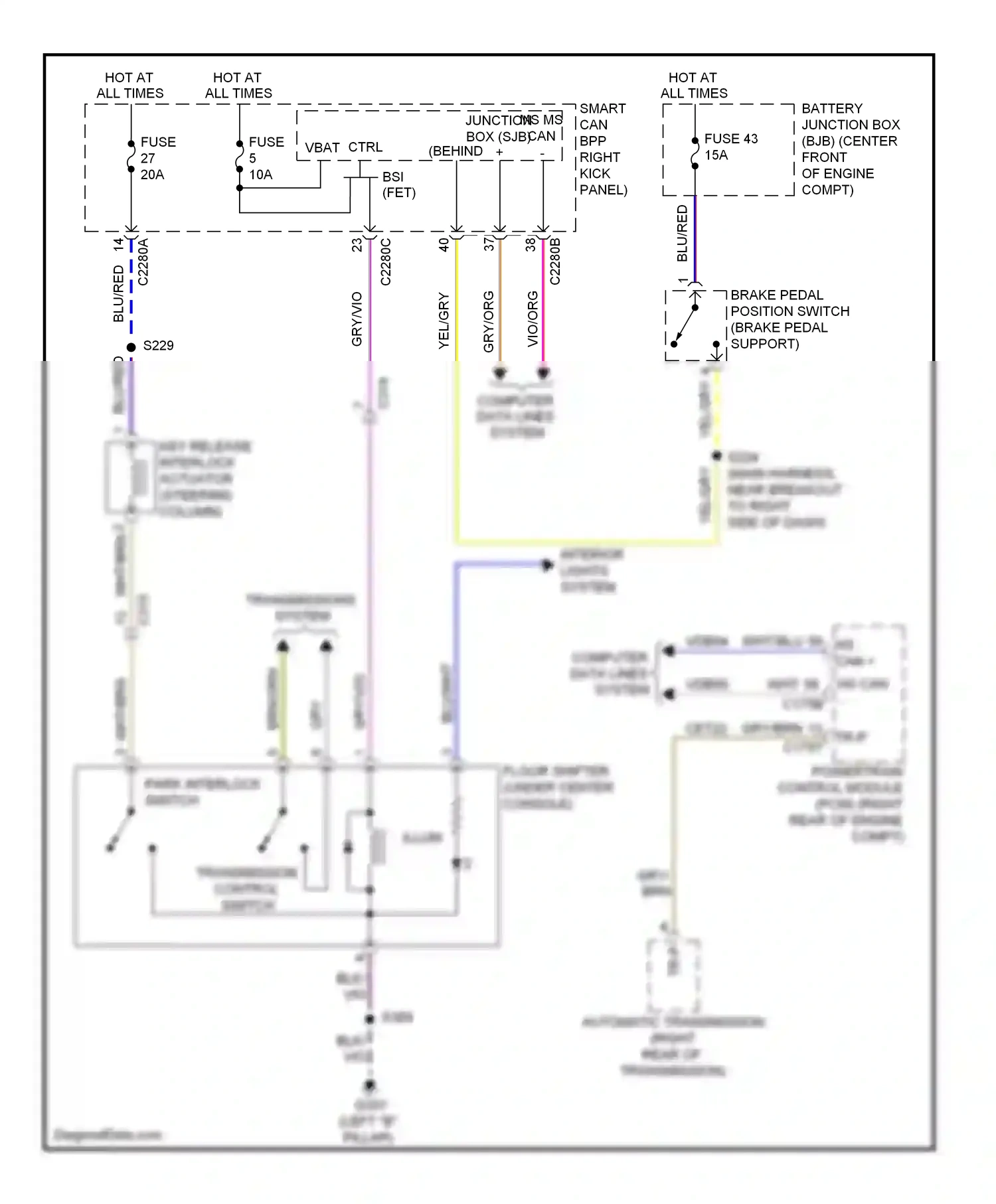 Wiring diagram wht for Ford Expedition III (2006-2014) (68 of 79)