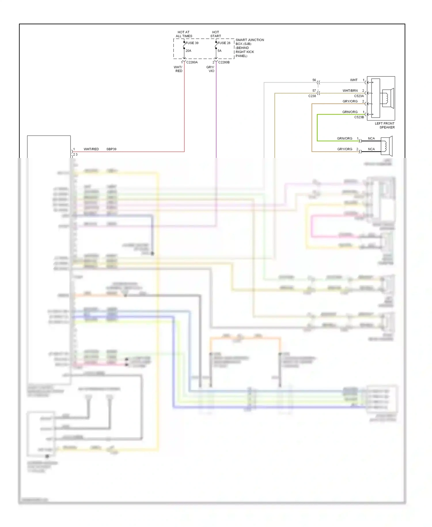 Wiring diagram wht for Ford Expedition III (2006-2014) (61 of 79)