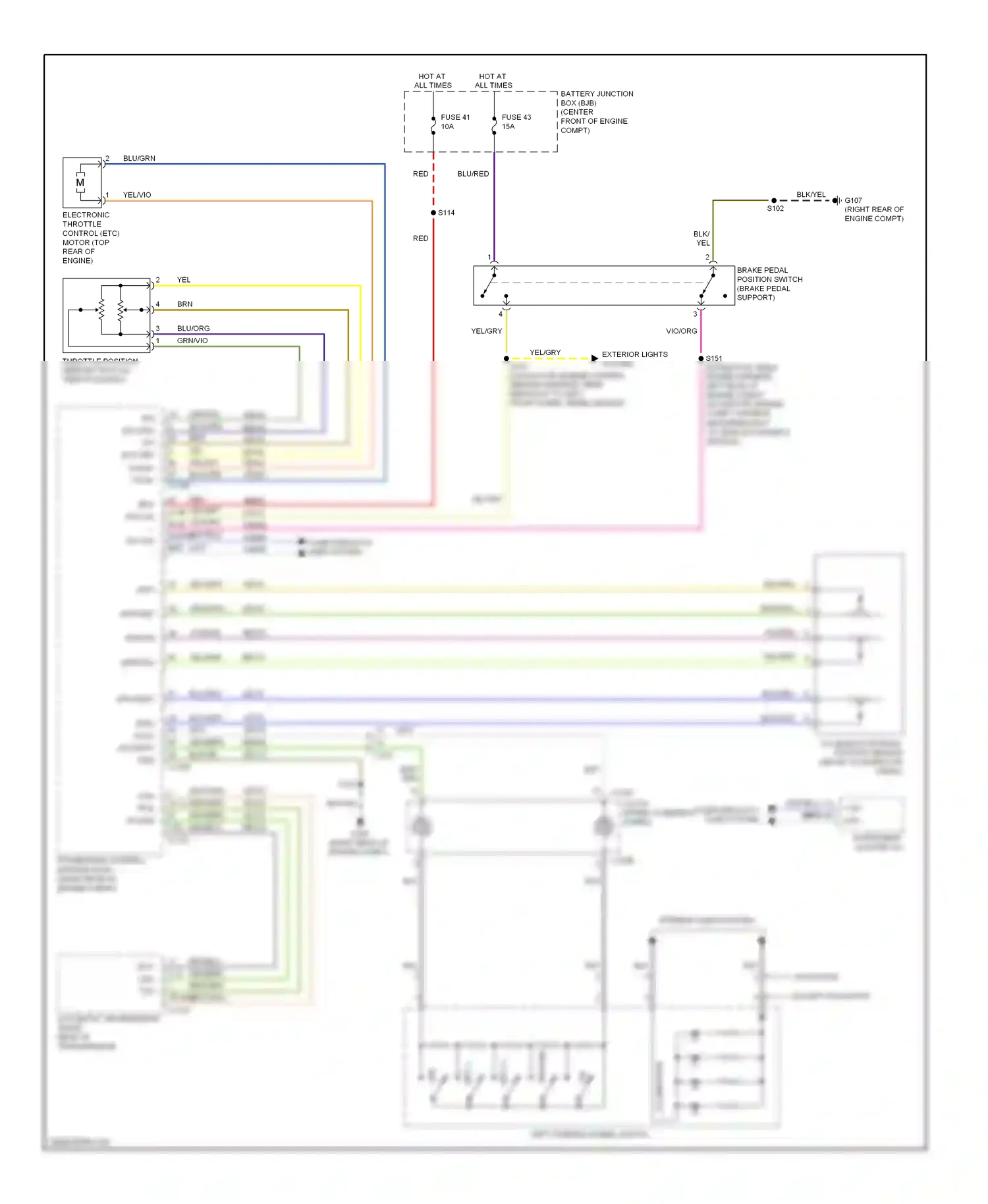 Wiring diagram wht/org for Ford Expedition III (2006-2014) (6 of 29)