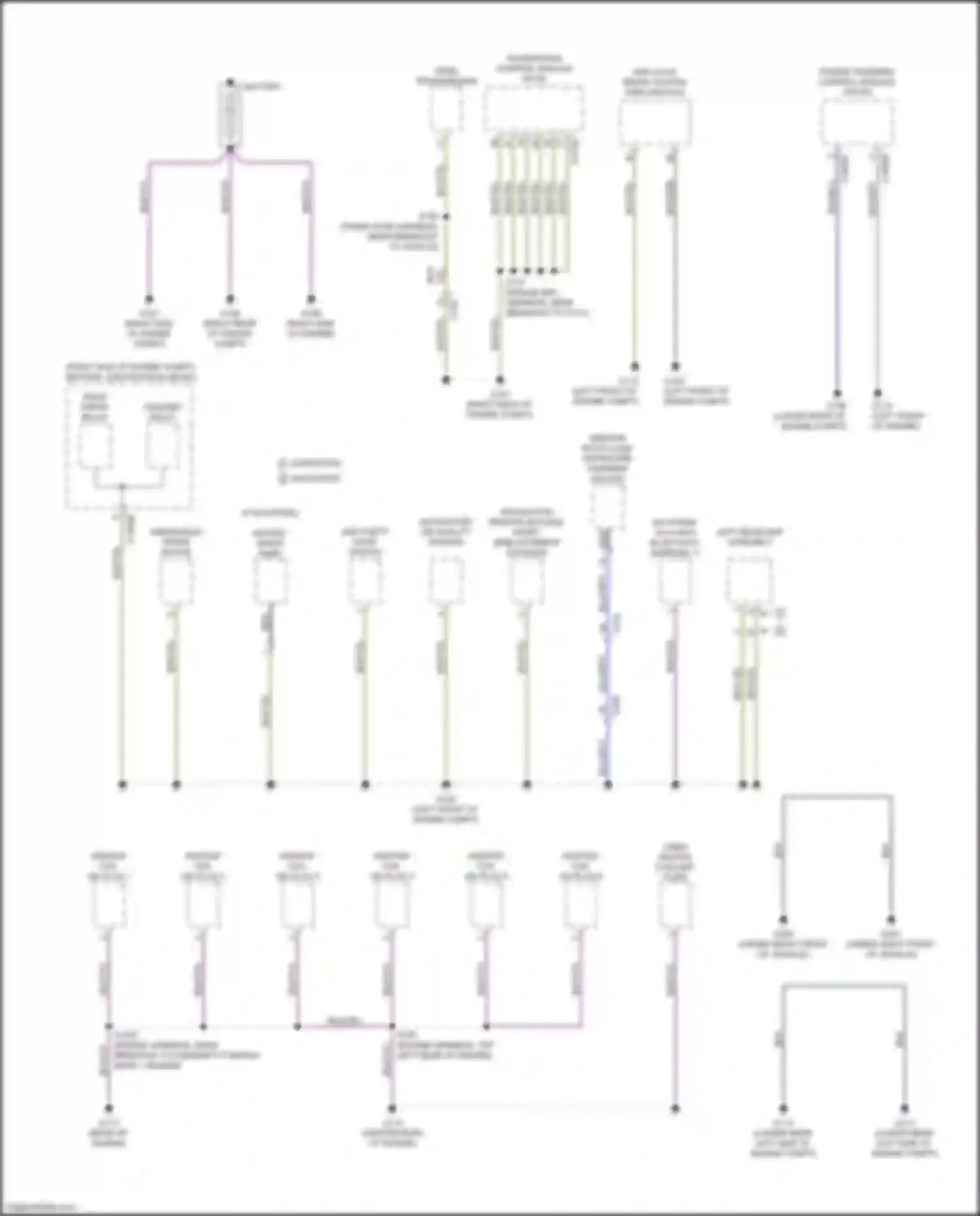 Expedition Ford IV facelift (2022-2024): Ground distribution circuit (1 of 10)