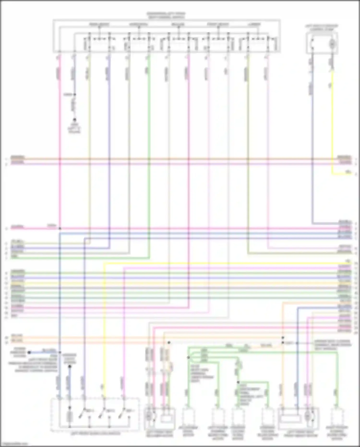 Expedition Ford IV facelift (2022-2024): Driver"s memory seat circuit (2 of 3)