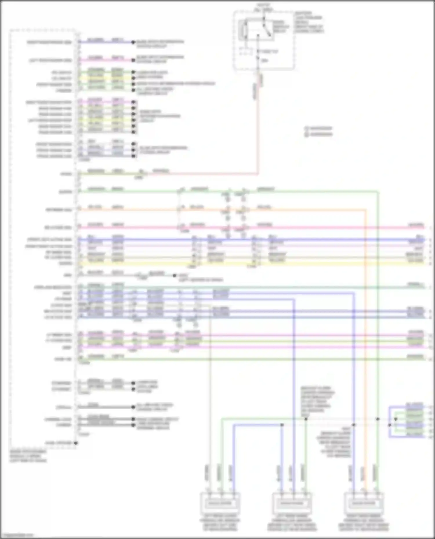 Expedition Ford IV facelift (2022-2024): Parking assistant circuit (1 of 3)
