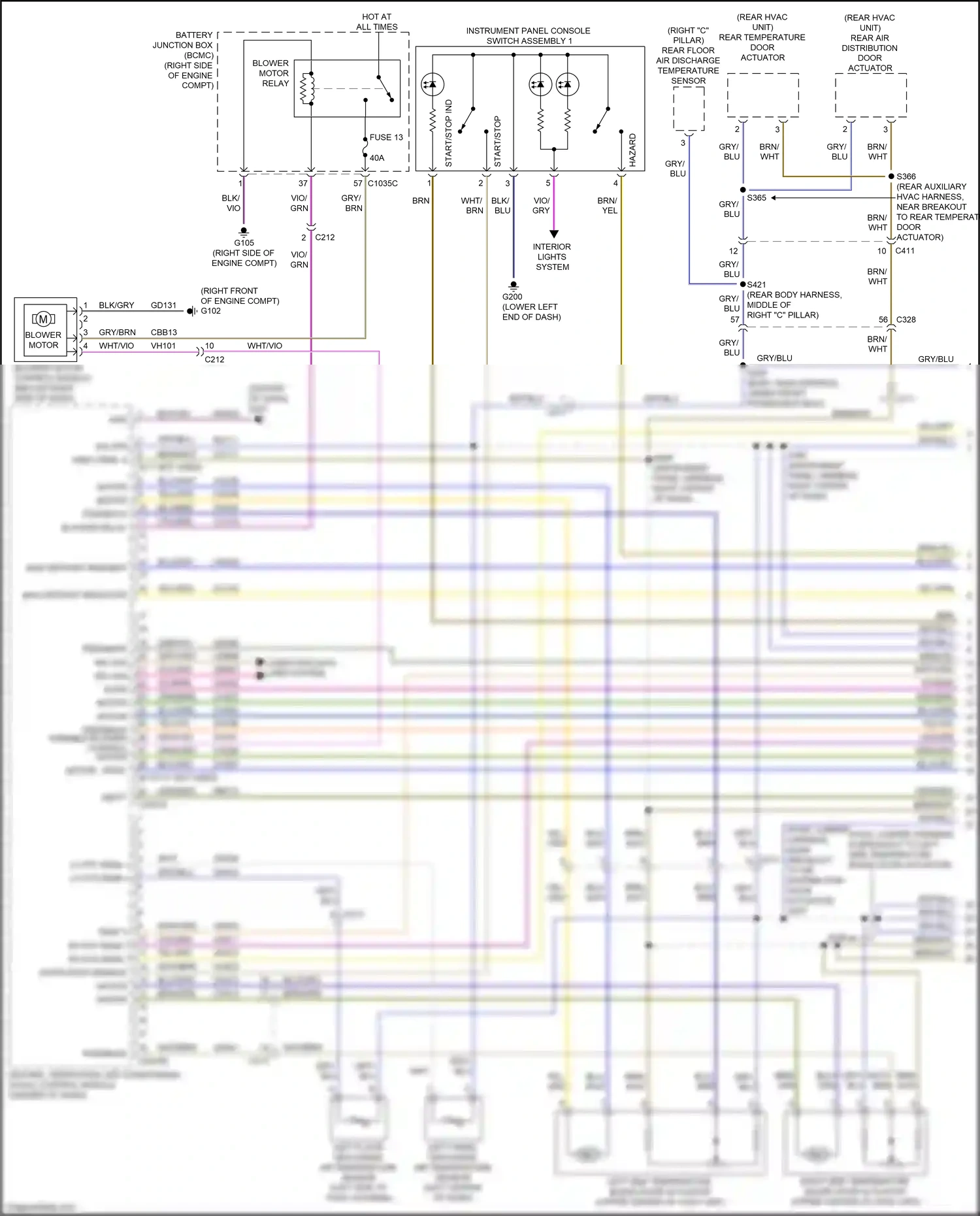 Ford Expedition IV facelift (2022-2024) blower motor control module wiring diagram  (1 of 3)