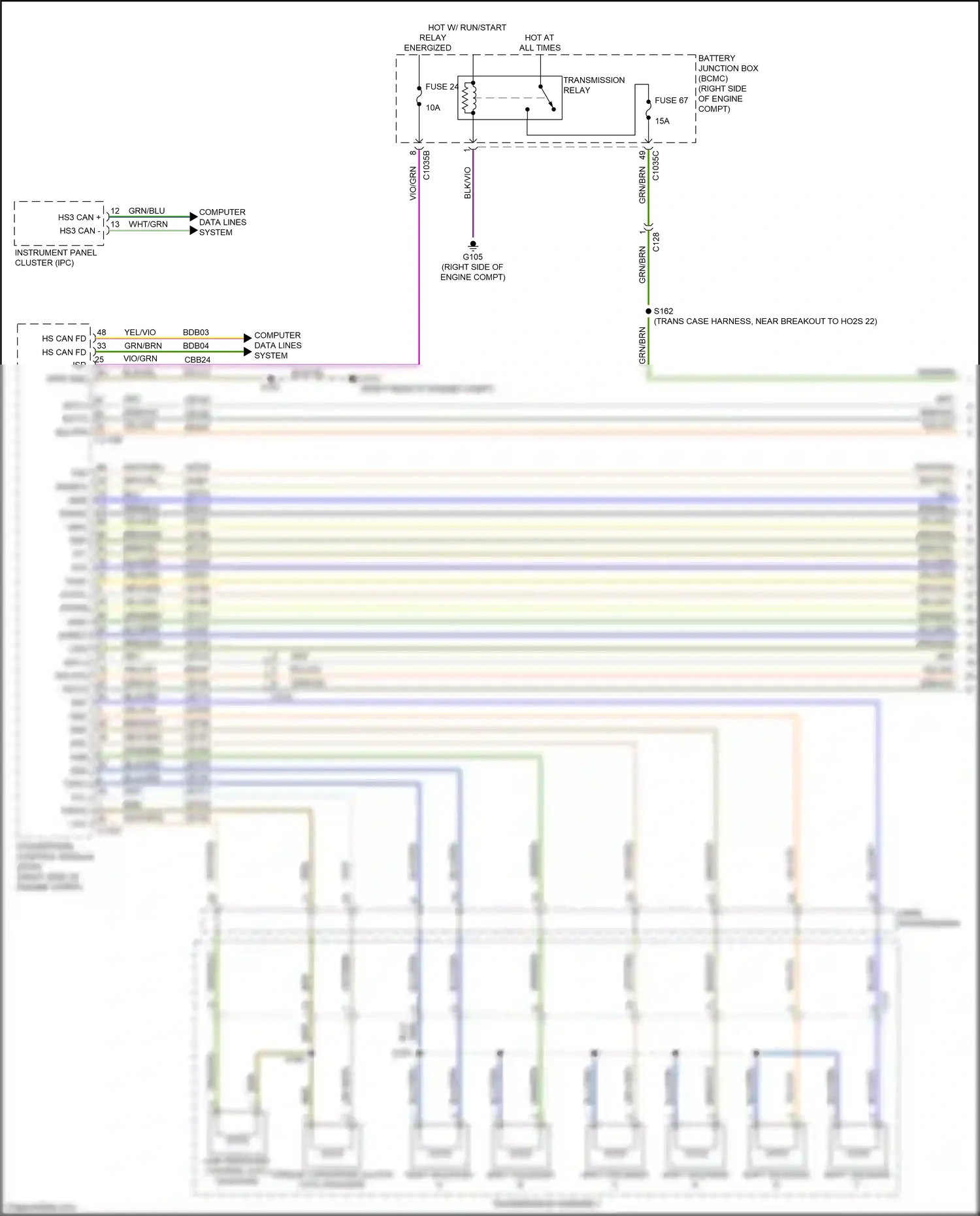 Ford Expedition IV facelift (2022-2024) computer data lines system wiring diagram  (52 of 111)