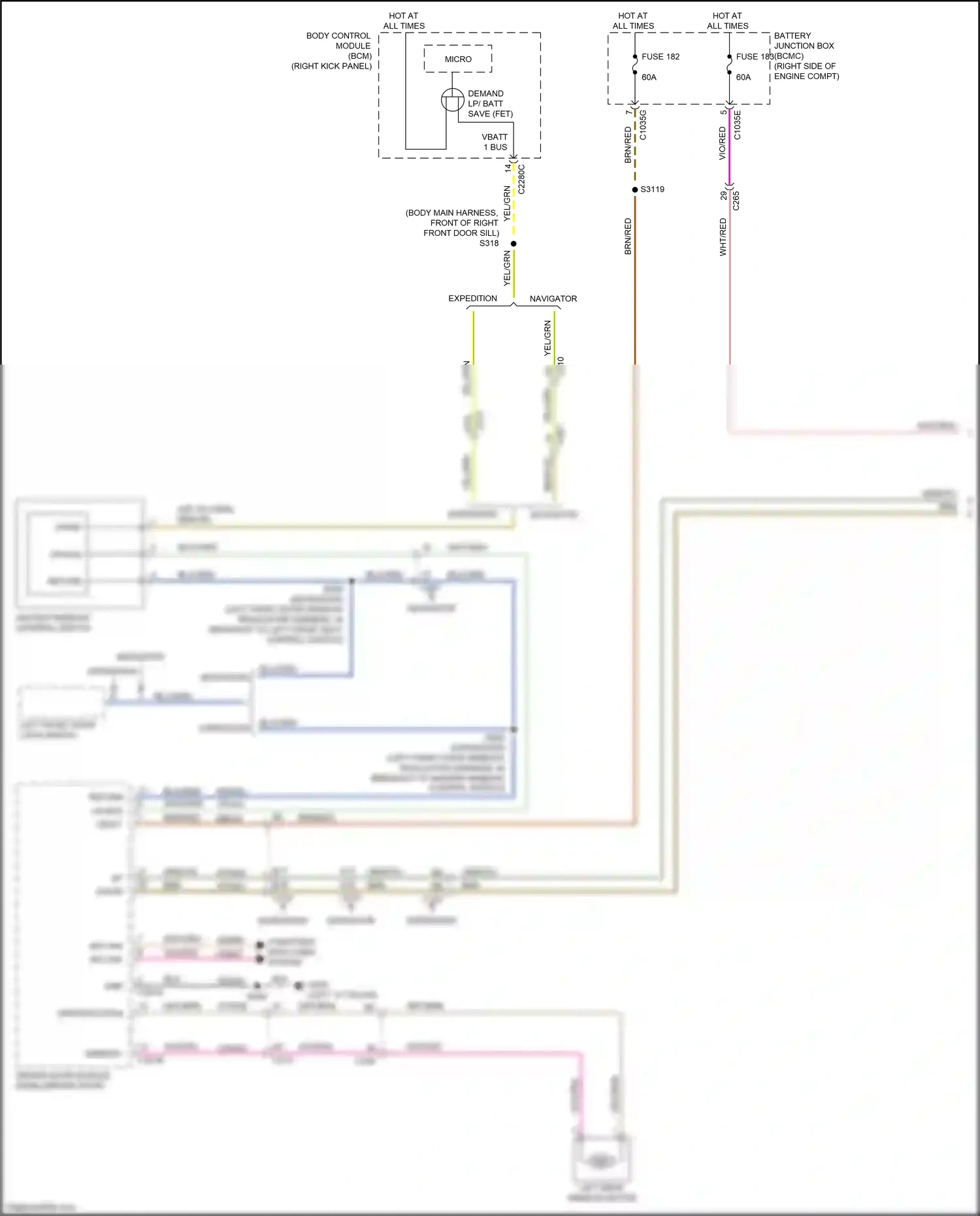 Ford Expedition IV facelift (2022-2024) computer data lines system wiring diagram  (34 of 111)