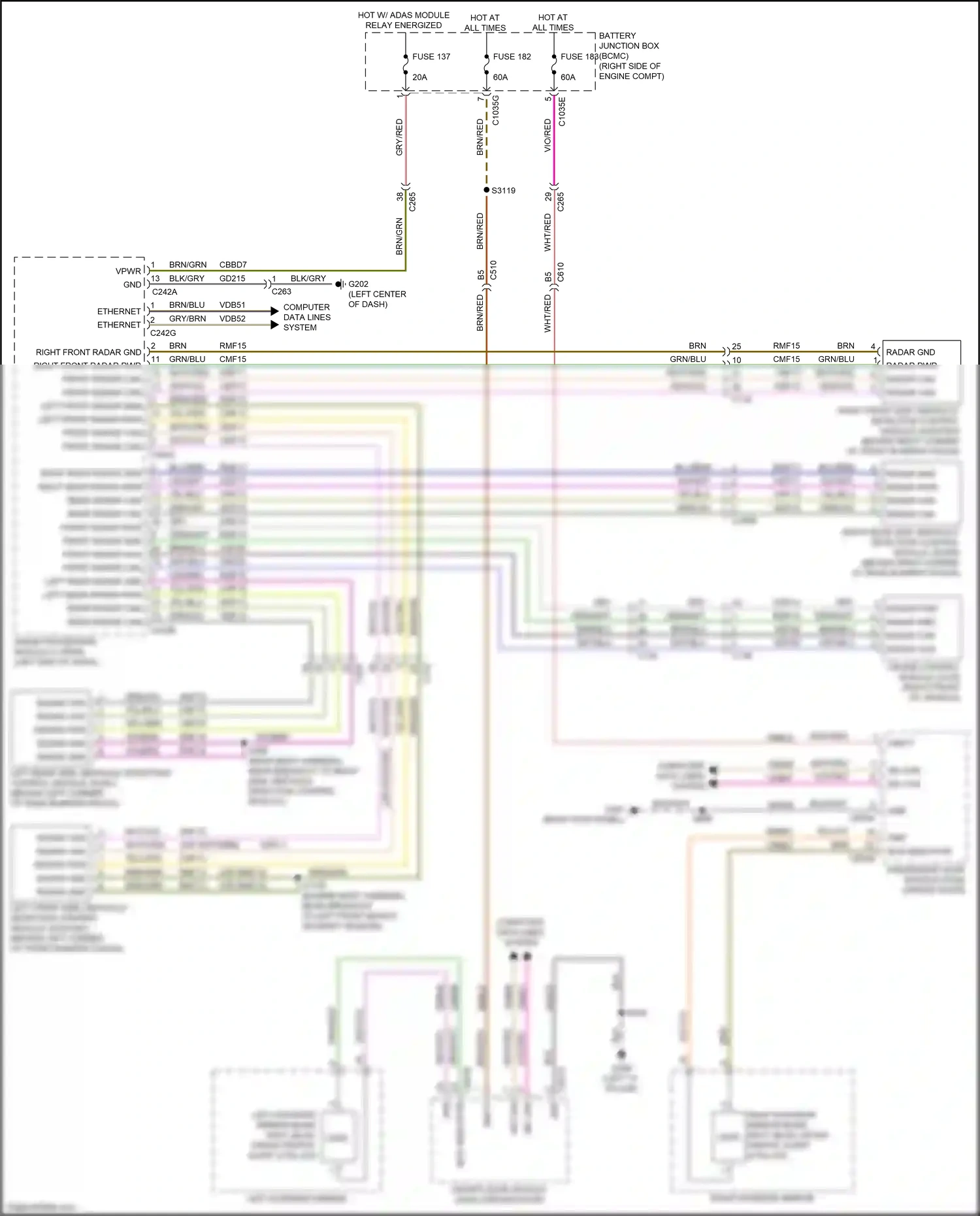 Ford Expedition IV facelift (2022-2024) computer data lines system wiring diagram  (71 of 111)