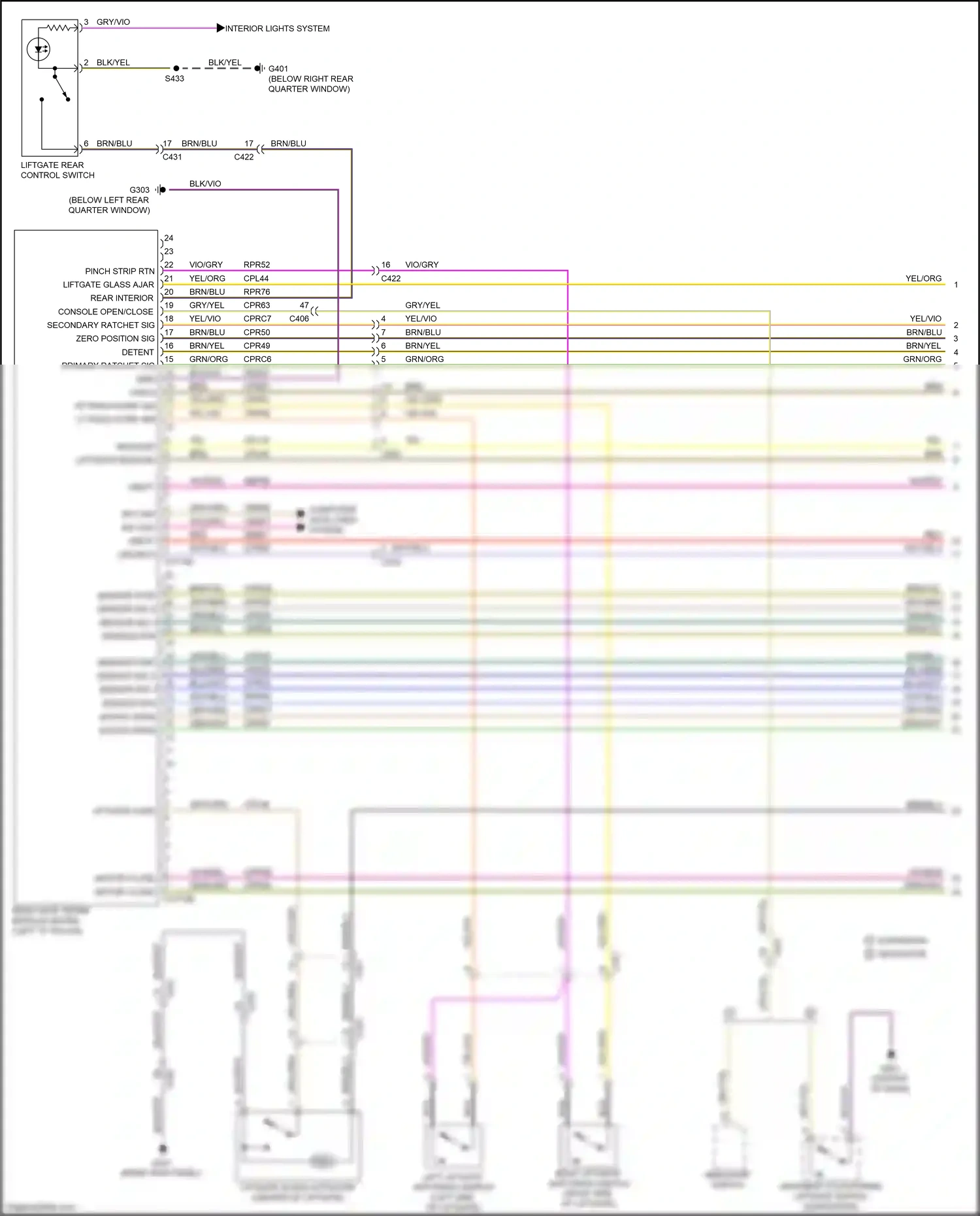 Ford Expedition IV facelift (2022-2024) computer data lines system wiring diagram  (66 of 111)