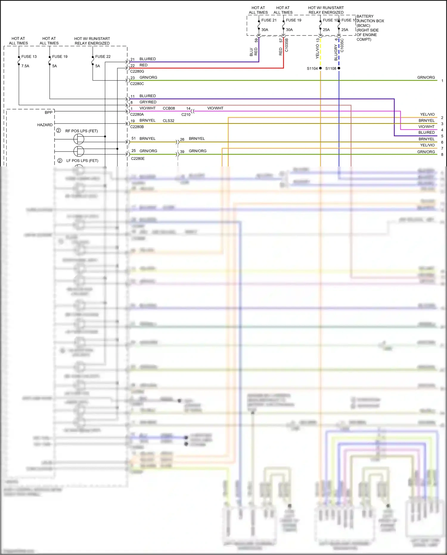Ford Expedition IV facelift (2022-2024) computer data lines system wiring diagram  (104 of 111)