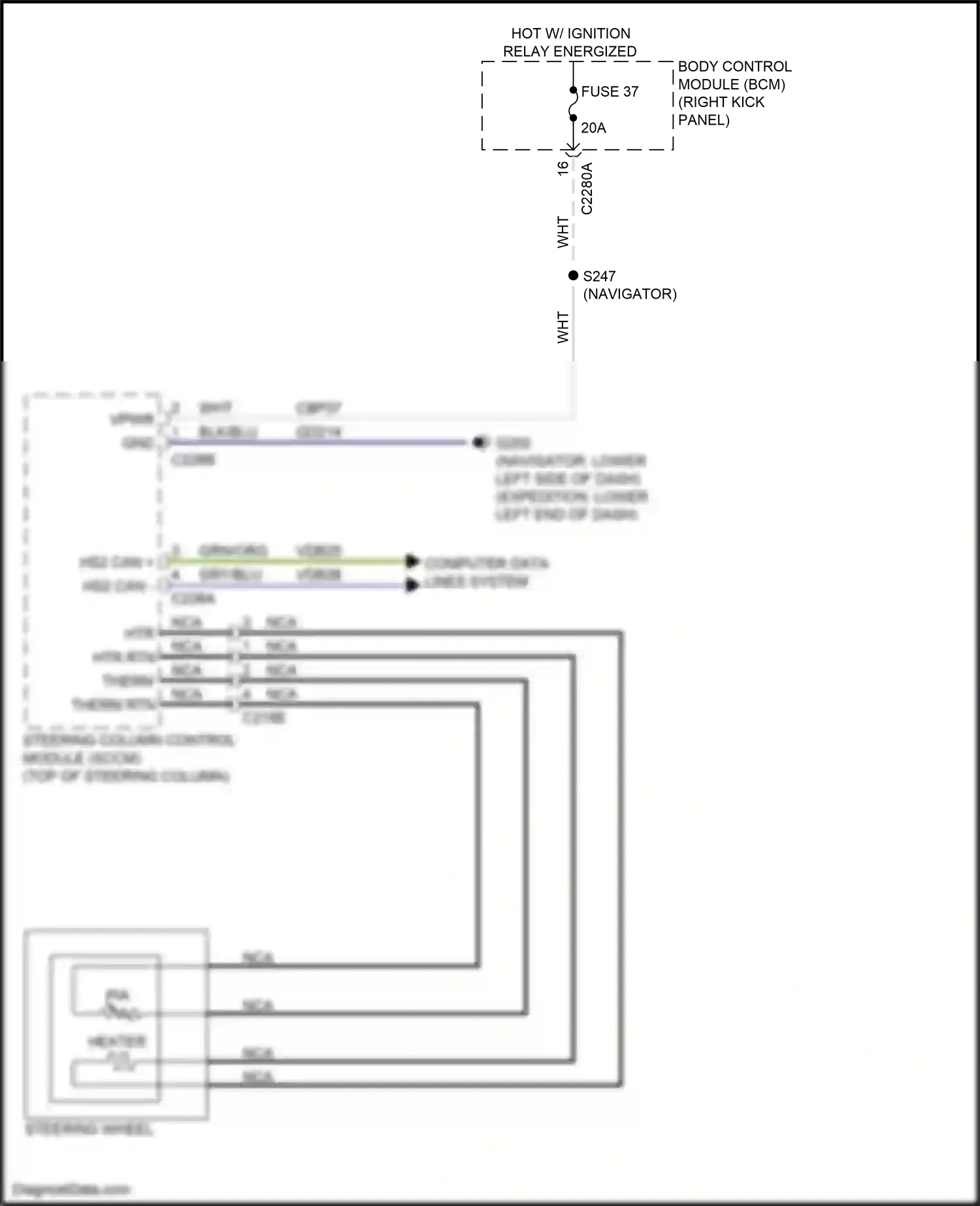 Ford Expedition IV facelift (2022-2024) computer data lines system wiring diagram  (73 of 111)