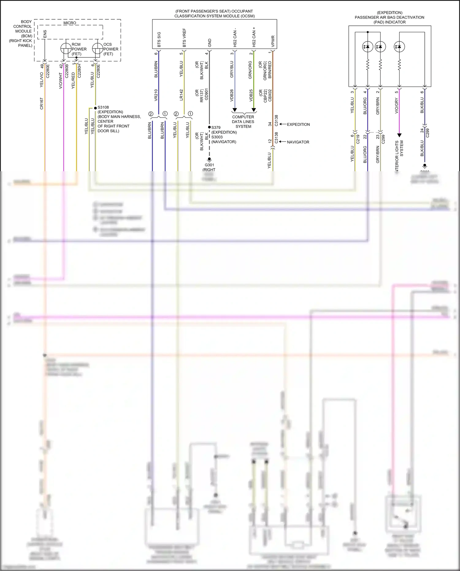 Ford Expedition IV facelift (2022-2024) computer data lines system wiring diagram  (39 of 111)