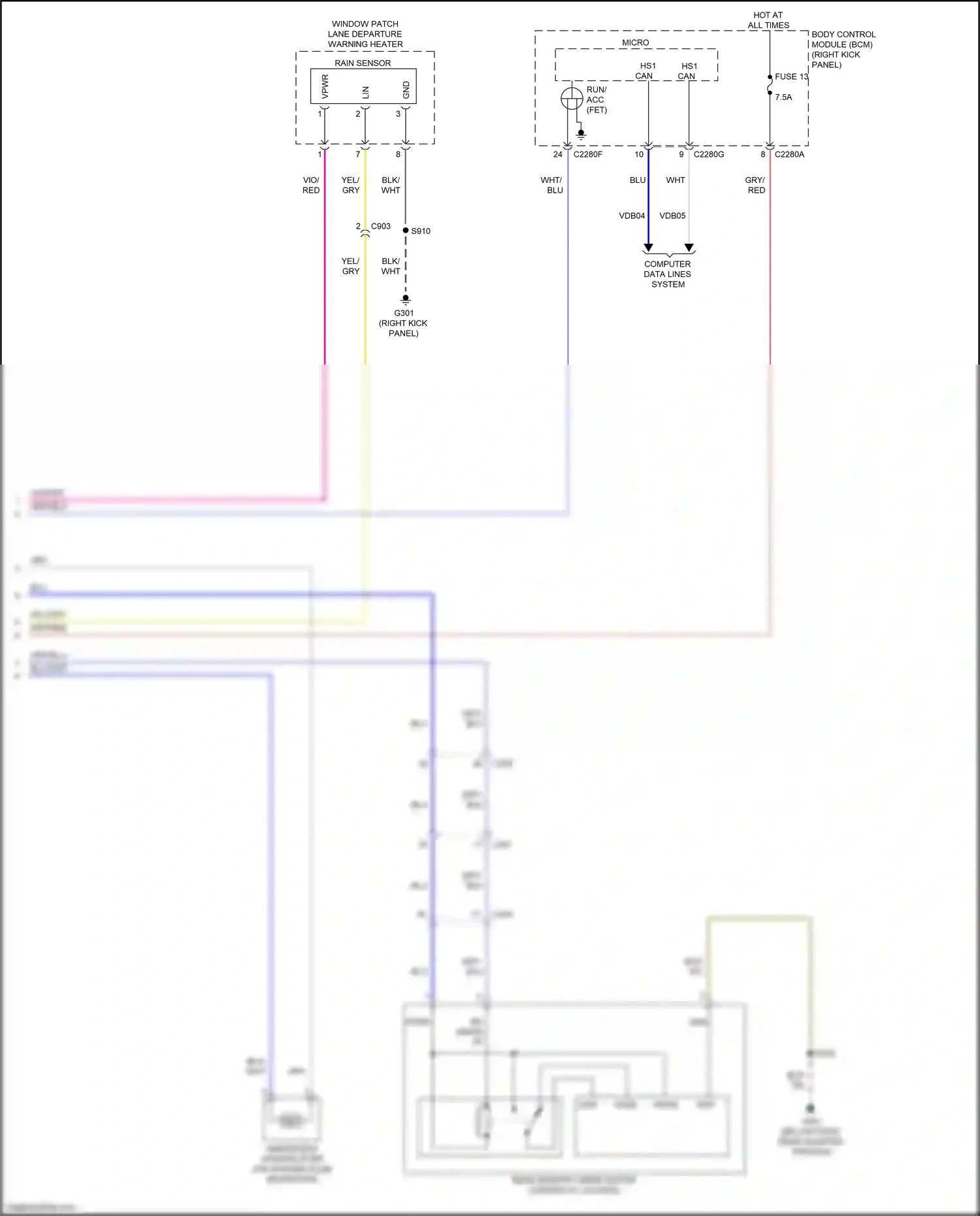 Ford Expedition IV facelift (2022-2024) computer data lines system wiring diagram  (10 of 111)