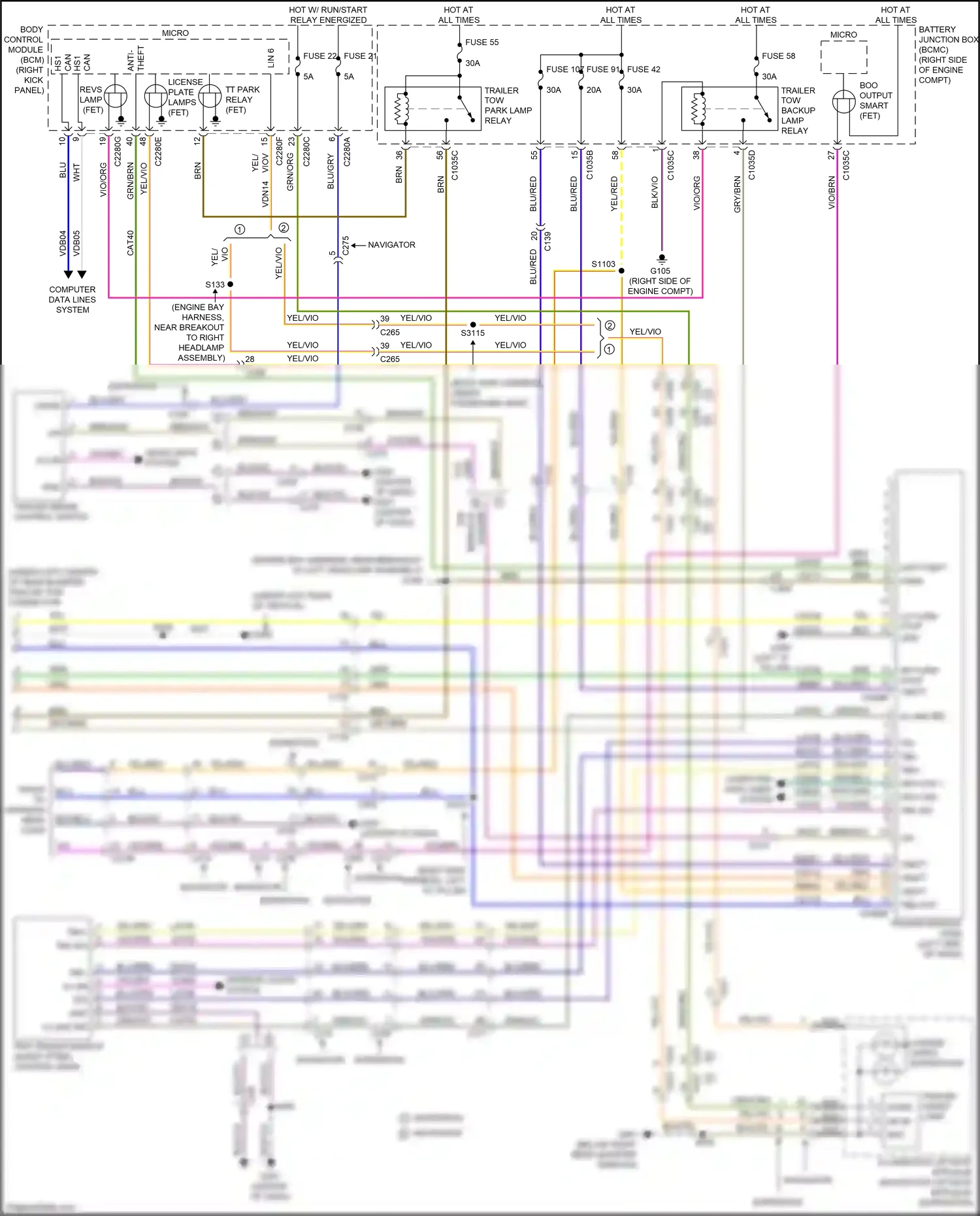 Ford Expedition IV facelift (2022-2024) computer data lines system wiring diagram  (109 of 111)
