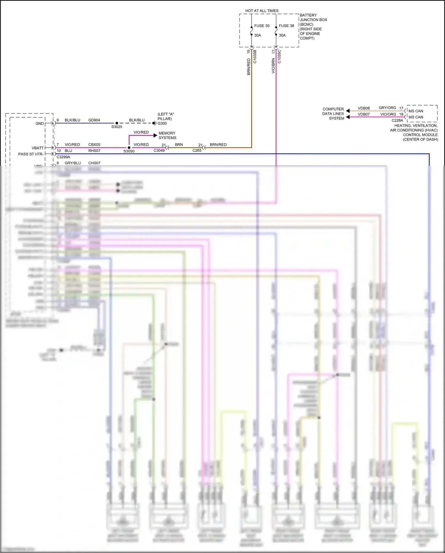 Ford Expedition IV facelift (2022-2024) computer data lines system wiring diagram  (72 of 111)