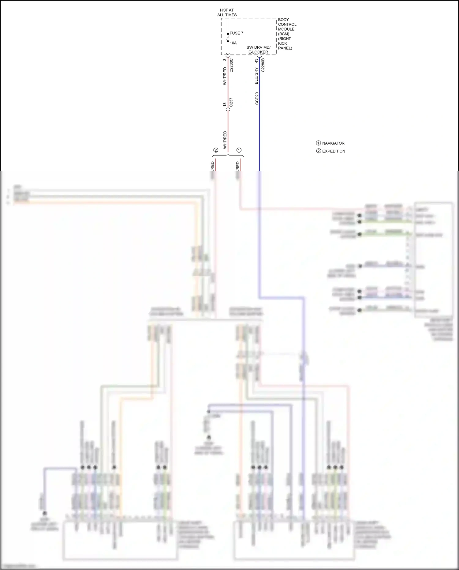 Ford Expedition IV facelift (2022-2024) computer data lines system wiring diagram  (53 of 111)