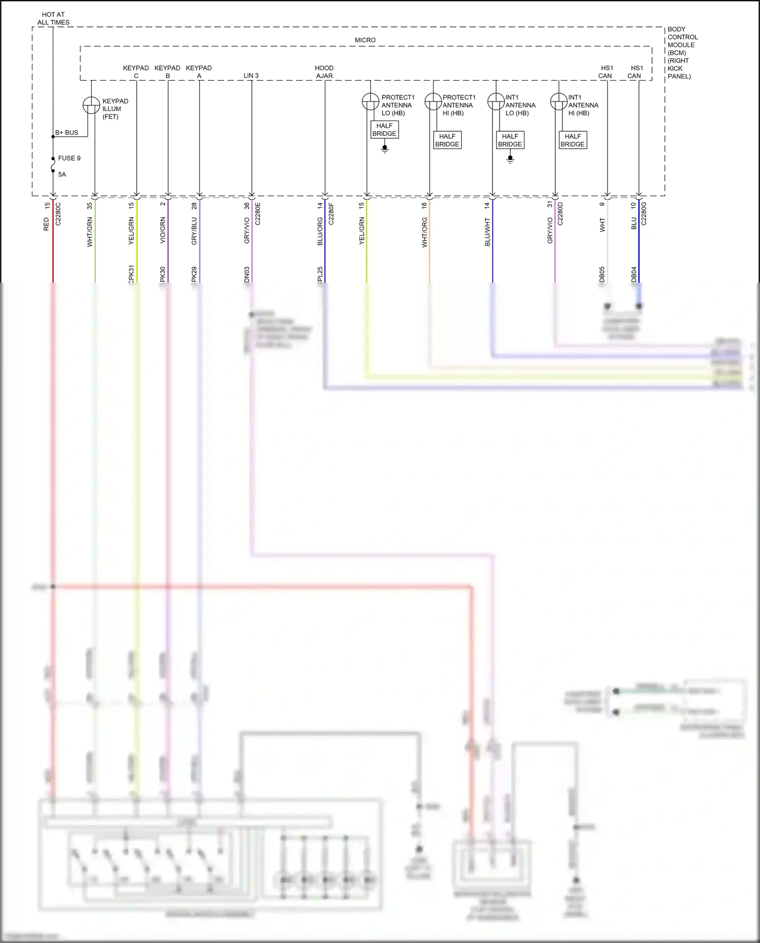 Ford Expedition IV facelift (2022-2024) computer data lines system wiring diagram  (44 of 111)
