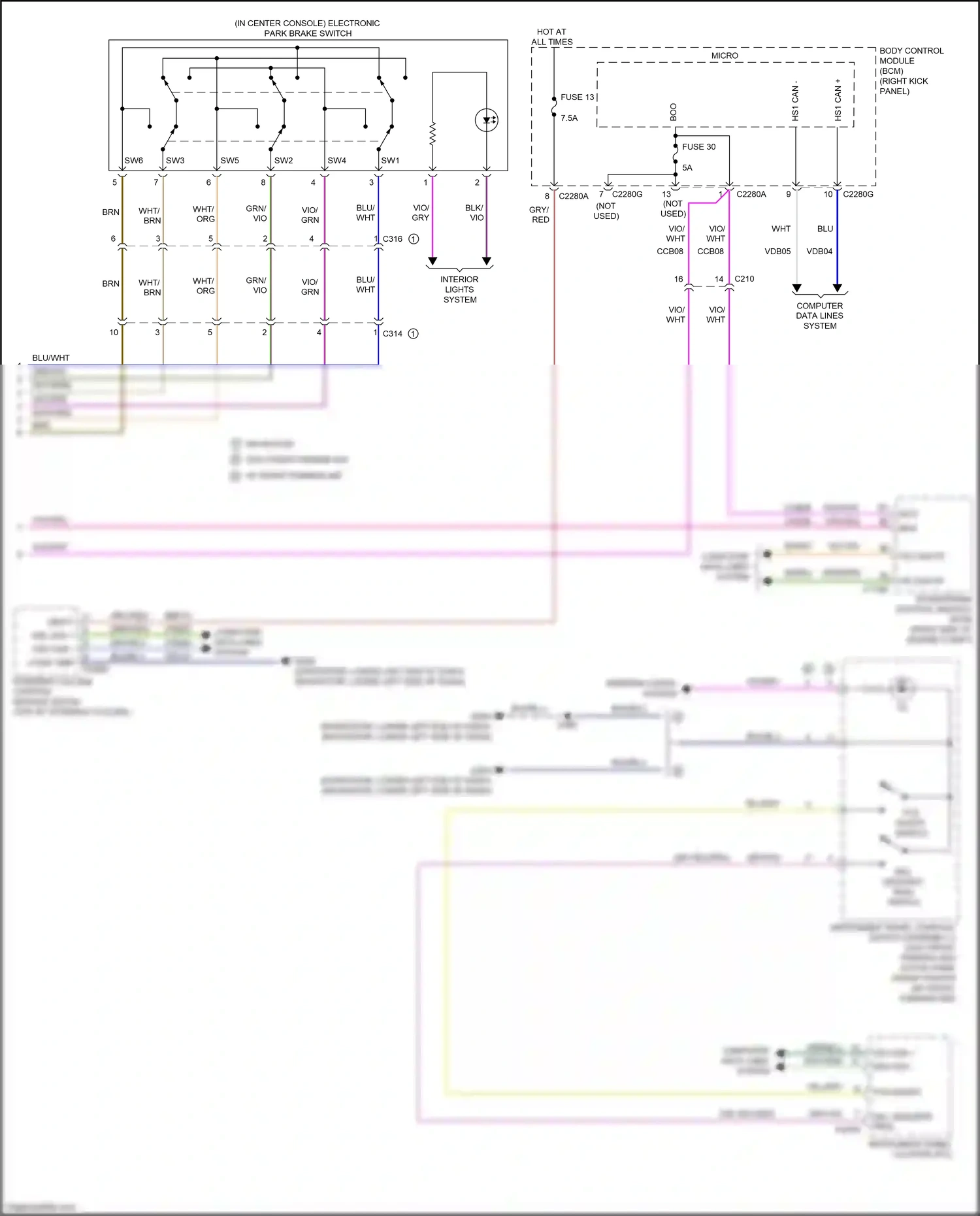 Ford Expedition IV facelift (2022-2024) computer data lines system wiring diagram  (42 of 111)