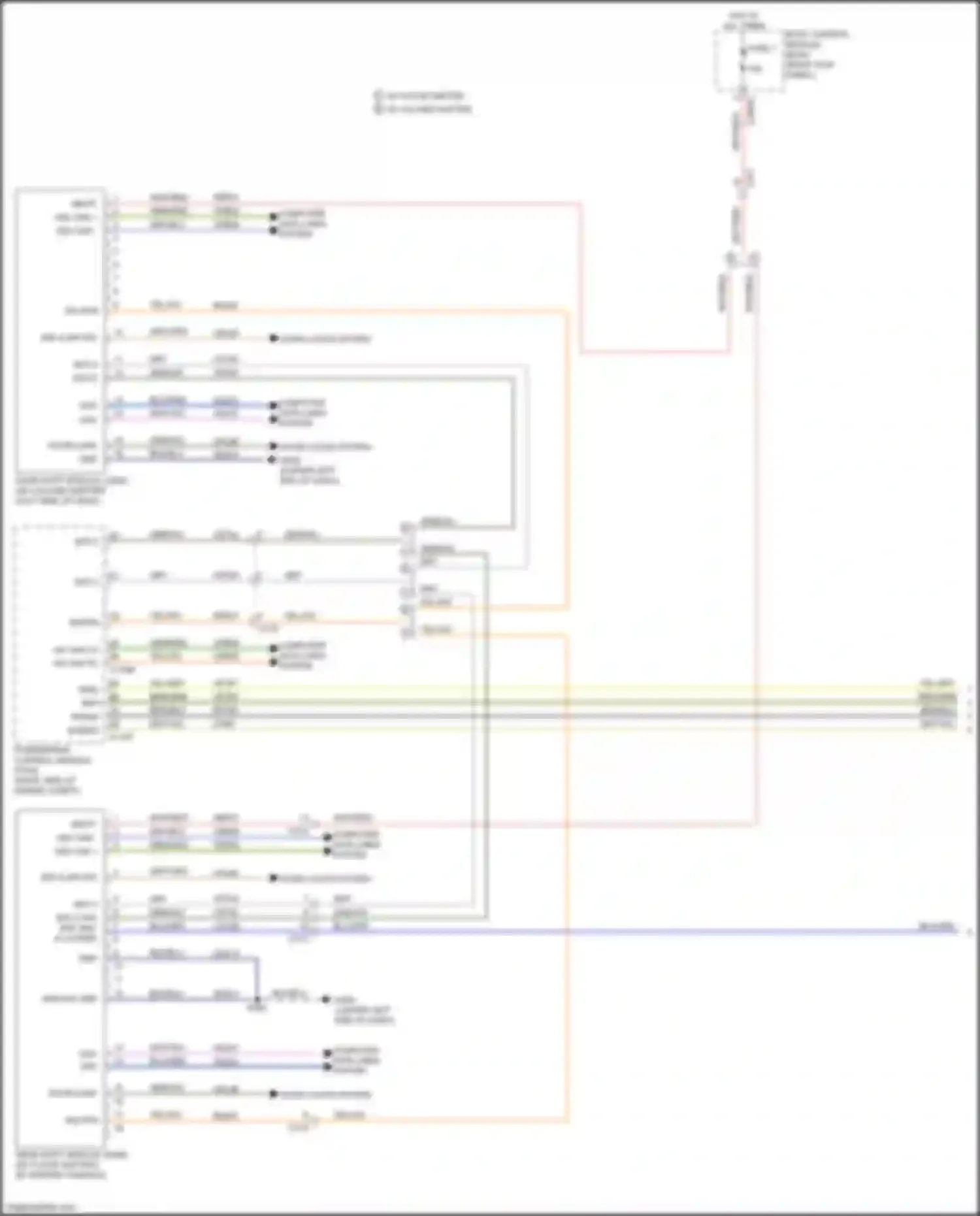 Wiring diagram door locks system for Ford Expedition IV facelift (2022-2024) (8 of 8)