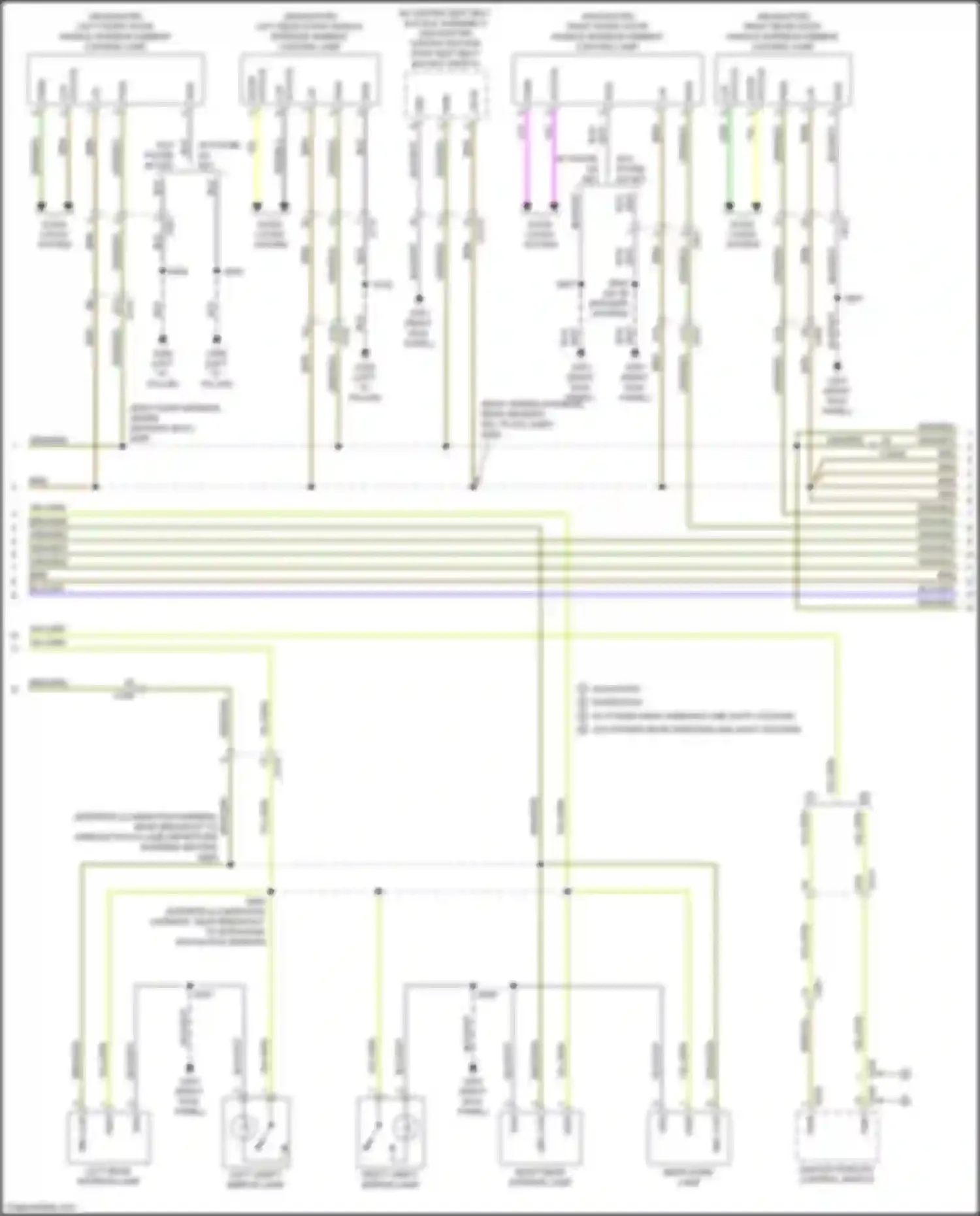 Wiring diagram door locks system for Ford Expedition IV facelift (2022-2024) (3 of 8)