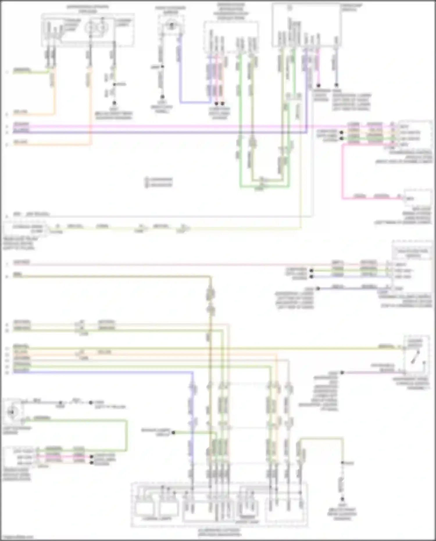 Wiring diagram multi- function switch for Ford Expedition IV facelift (2022-2024)