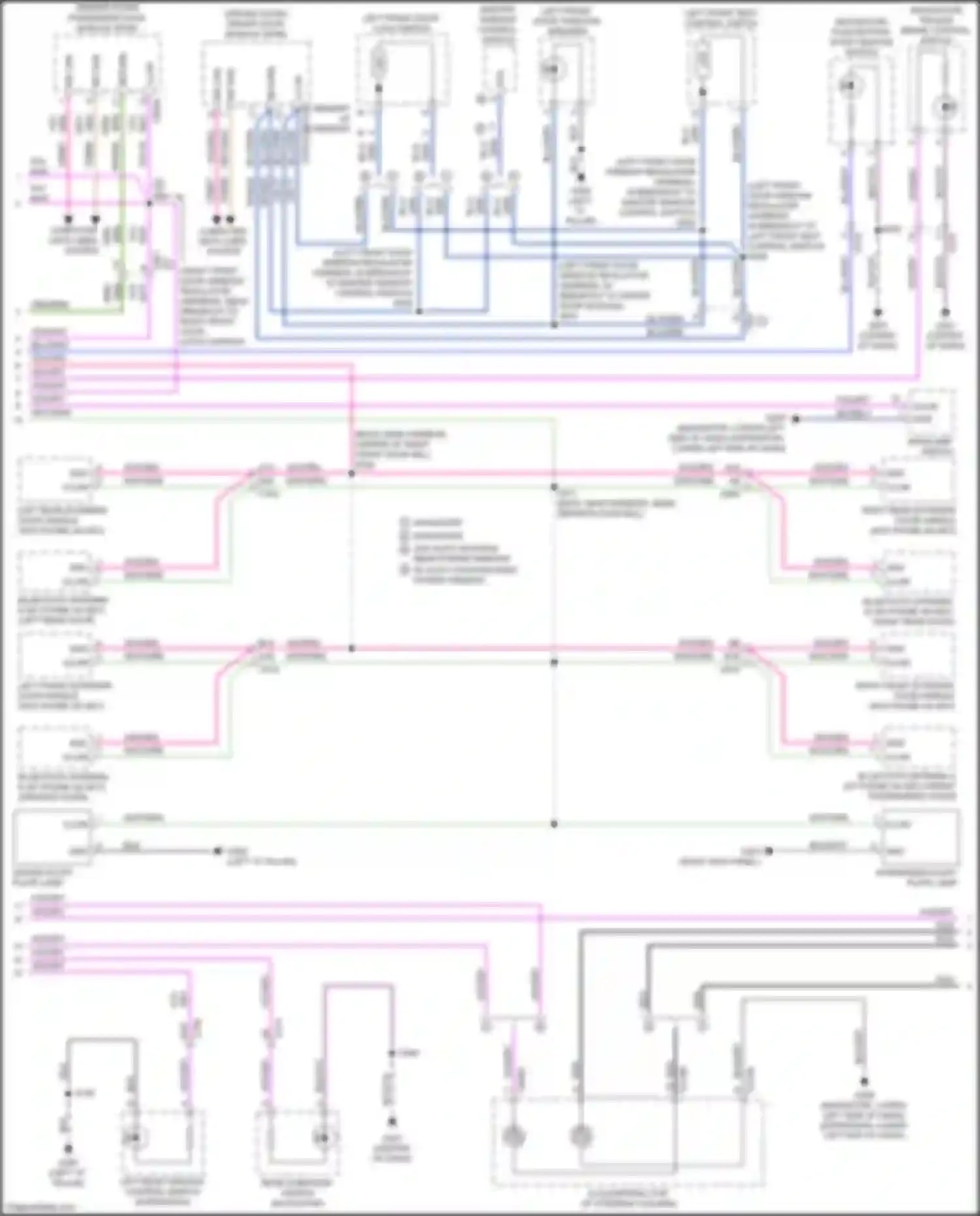 Wiring diagram w/ memory w/o memory for Ford Expedition IV facelift (2022-2024)
