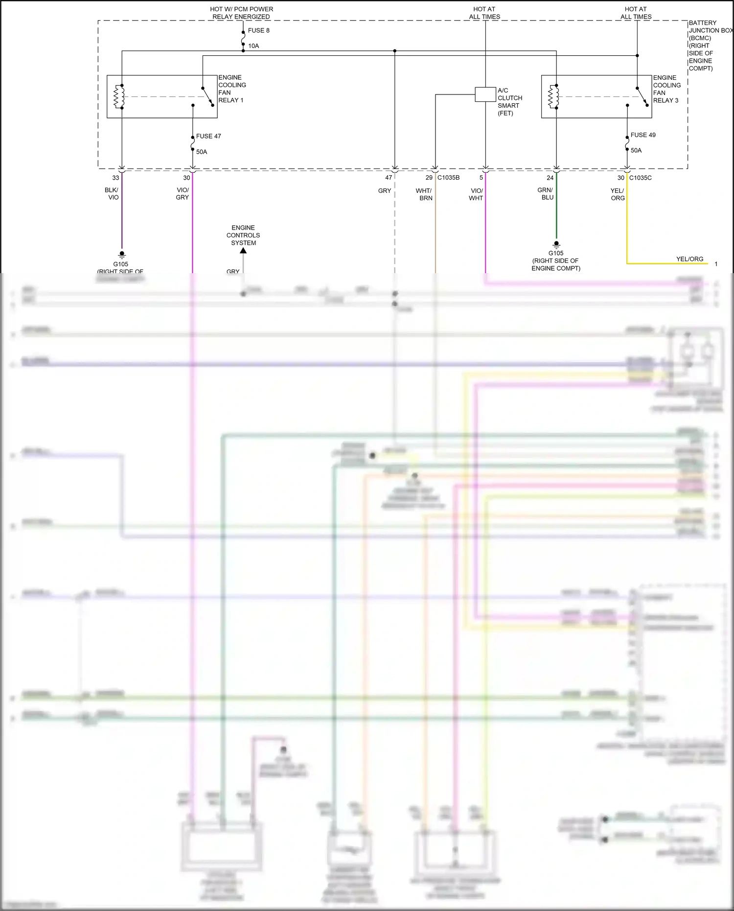 Ford Expedition IV facelift (2022-2024) driver sunload wiring diagram  (2 of 2)