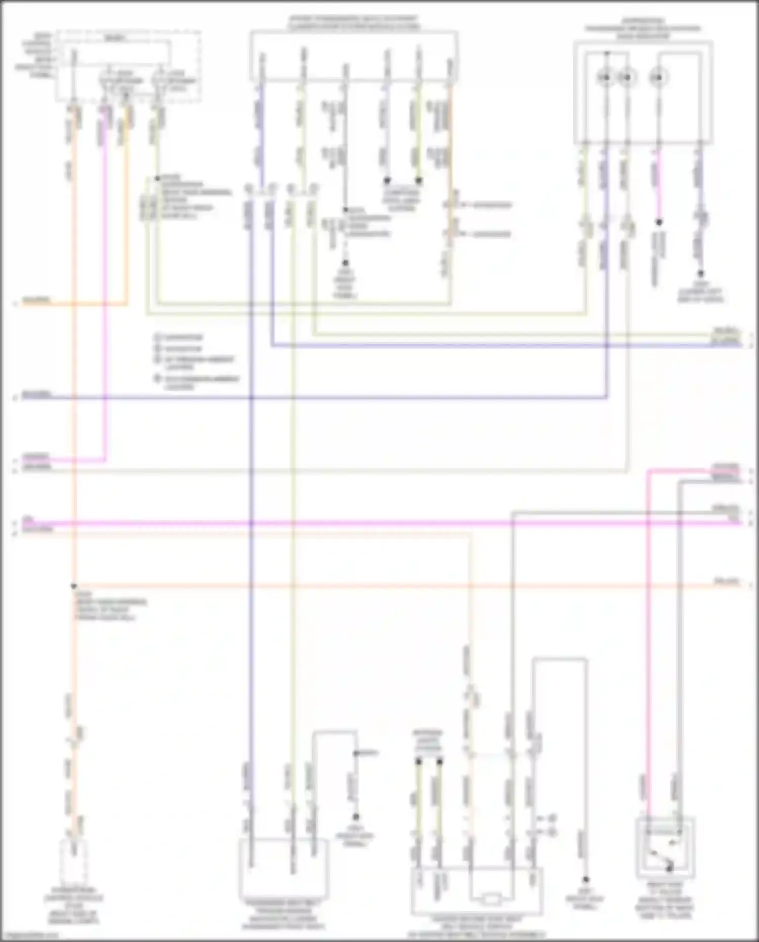 Wiring diagram right side "c" pillar impact sensor for Ford Expedition IV facelift (2022-2024)