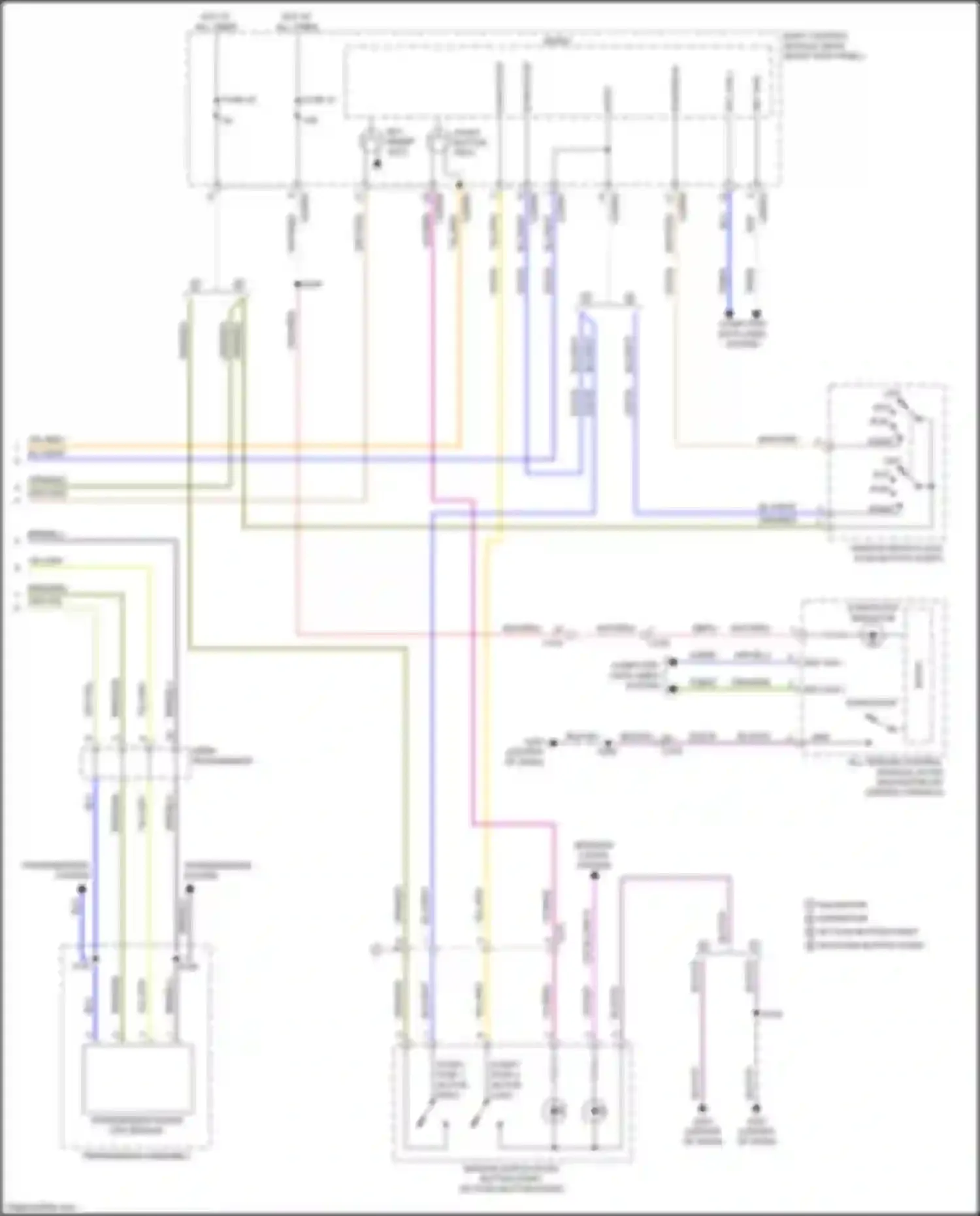 Wiring diagram push button start ignition switch for Ford Expedition IV facelift (2022-2024)