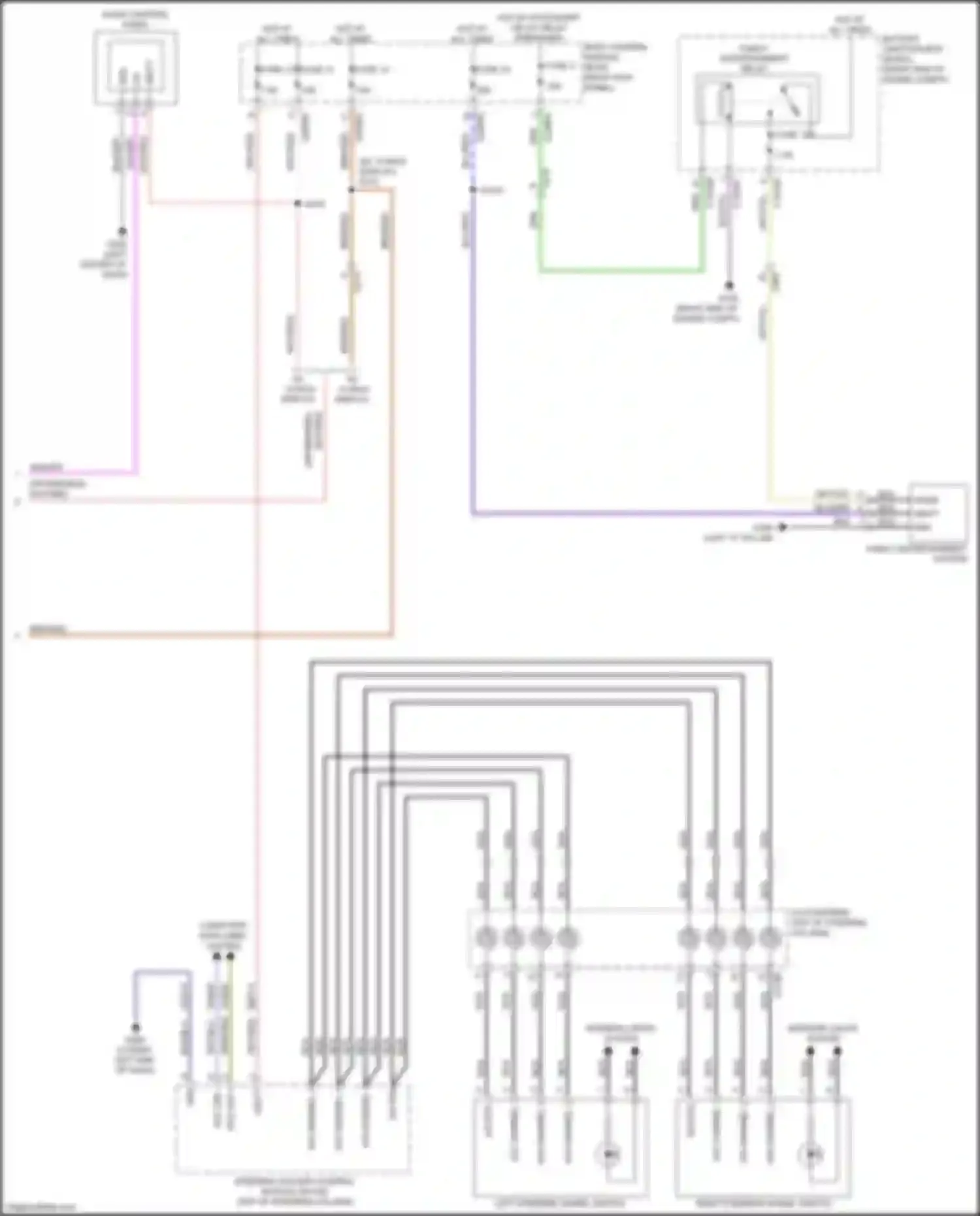Wiring diagram rear temperature sensor for Ford Expedition IV facelift (2022-2024)