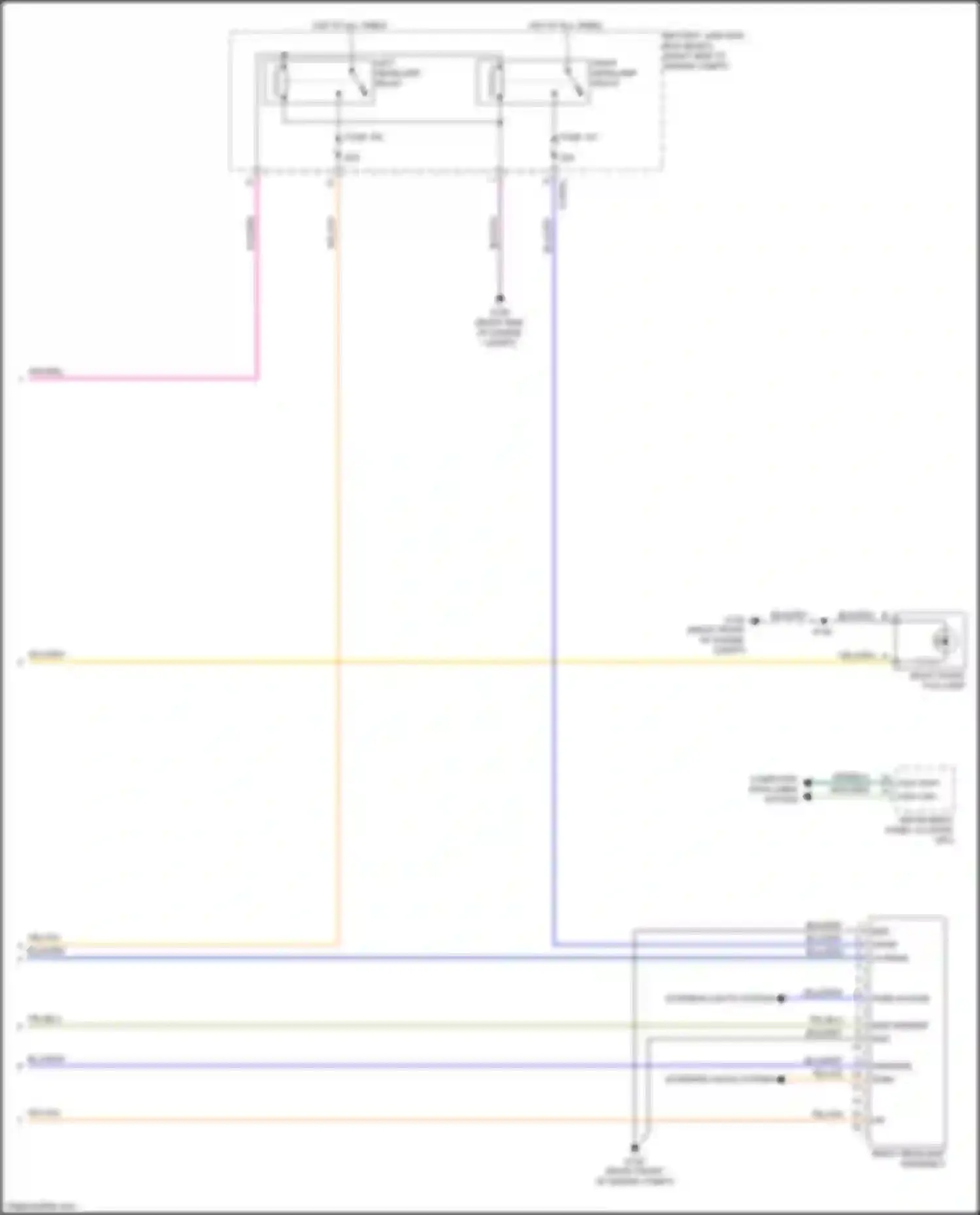 Wiring diagram right front fog lamp for Ford Expedition IV facelift (2022-2024)