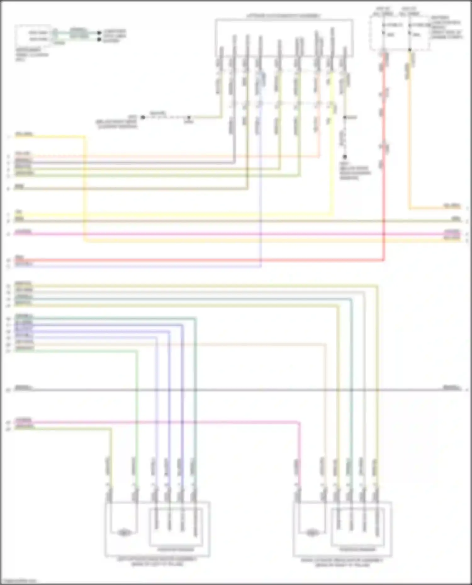 Wiring diagram mirrors system for Ford Expedition IV facelift (2022-2024)
