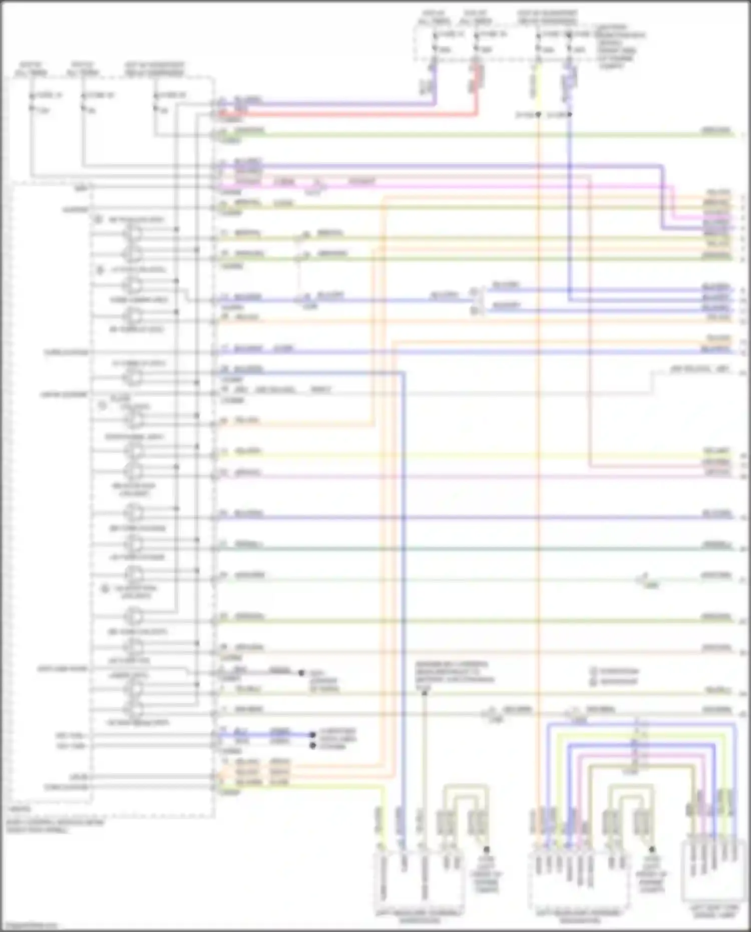 Wiring diagram left side turn signal lamp for Ford Expedition IV facelift (2022-2024)