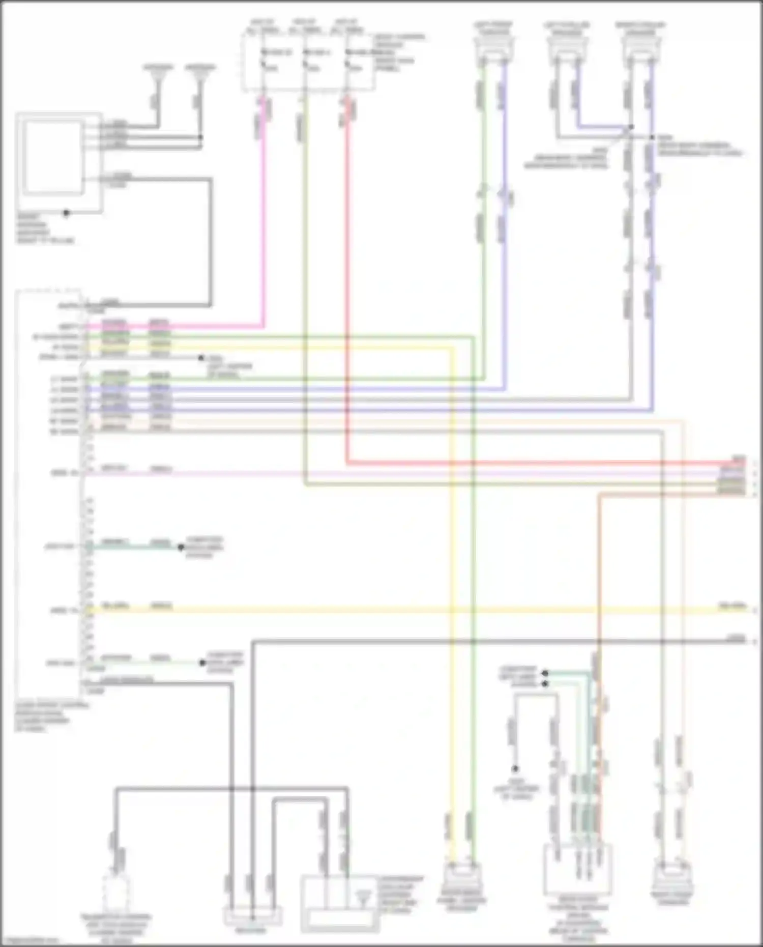 Wiring diagram instrument panel center speaker for Ford Expedition IV facelift (2022-2024) (1 of 2)
