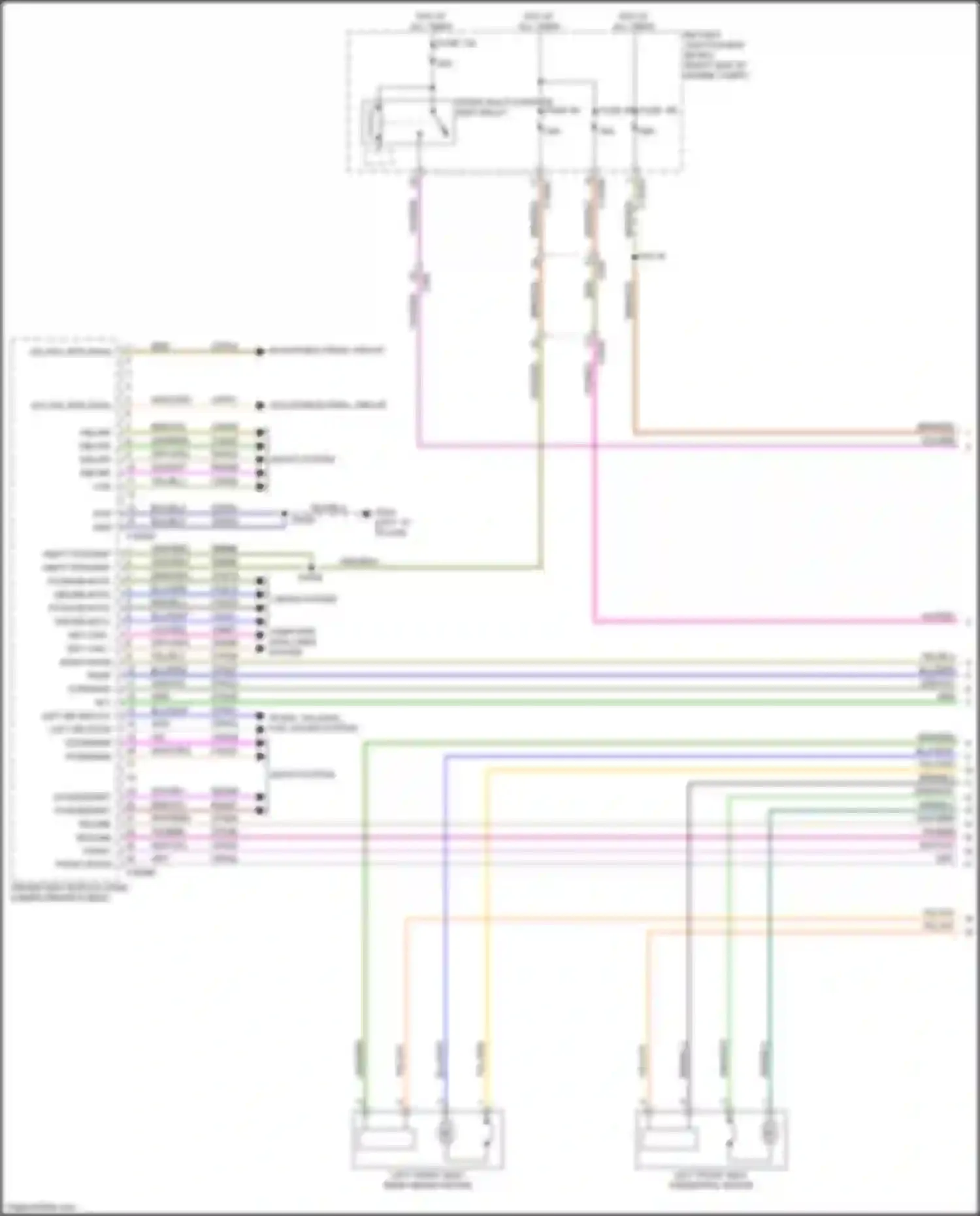Wiring diagram left rb stow for Ford Expedition IV facelift (2022-2024) (1 of 2)