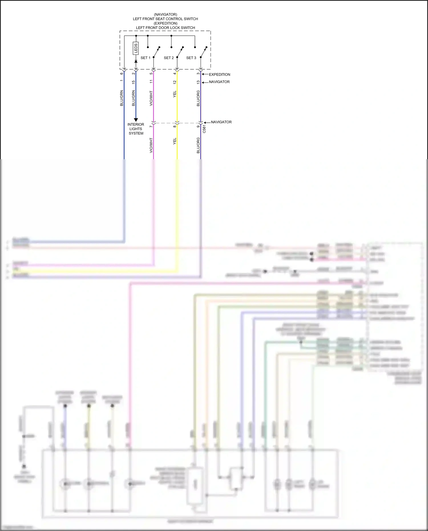 Ford Expedition IV facelift (2022-2024) left right wiring diagram  (1 of 1)