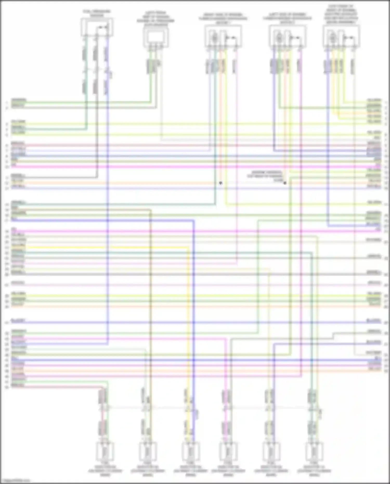 Wiring diagram (right side of engine for Ford Expedition IV facelift (2022-2024)