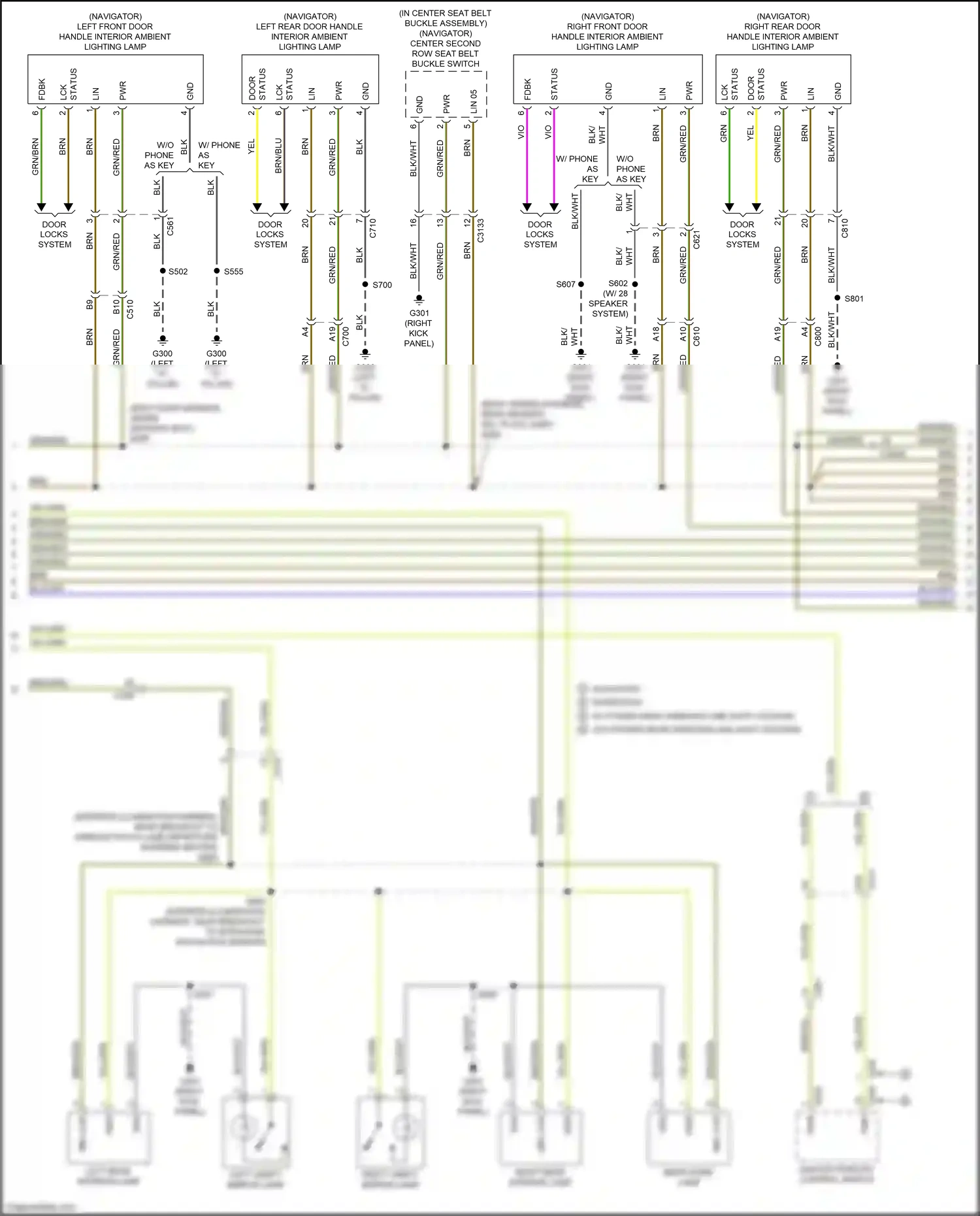 Ford Expedition IV facelift (2022-2024) master window control switch wiring diagram  (1 of 8)
