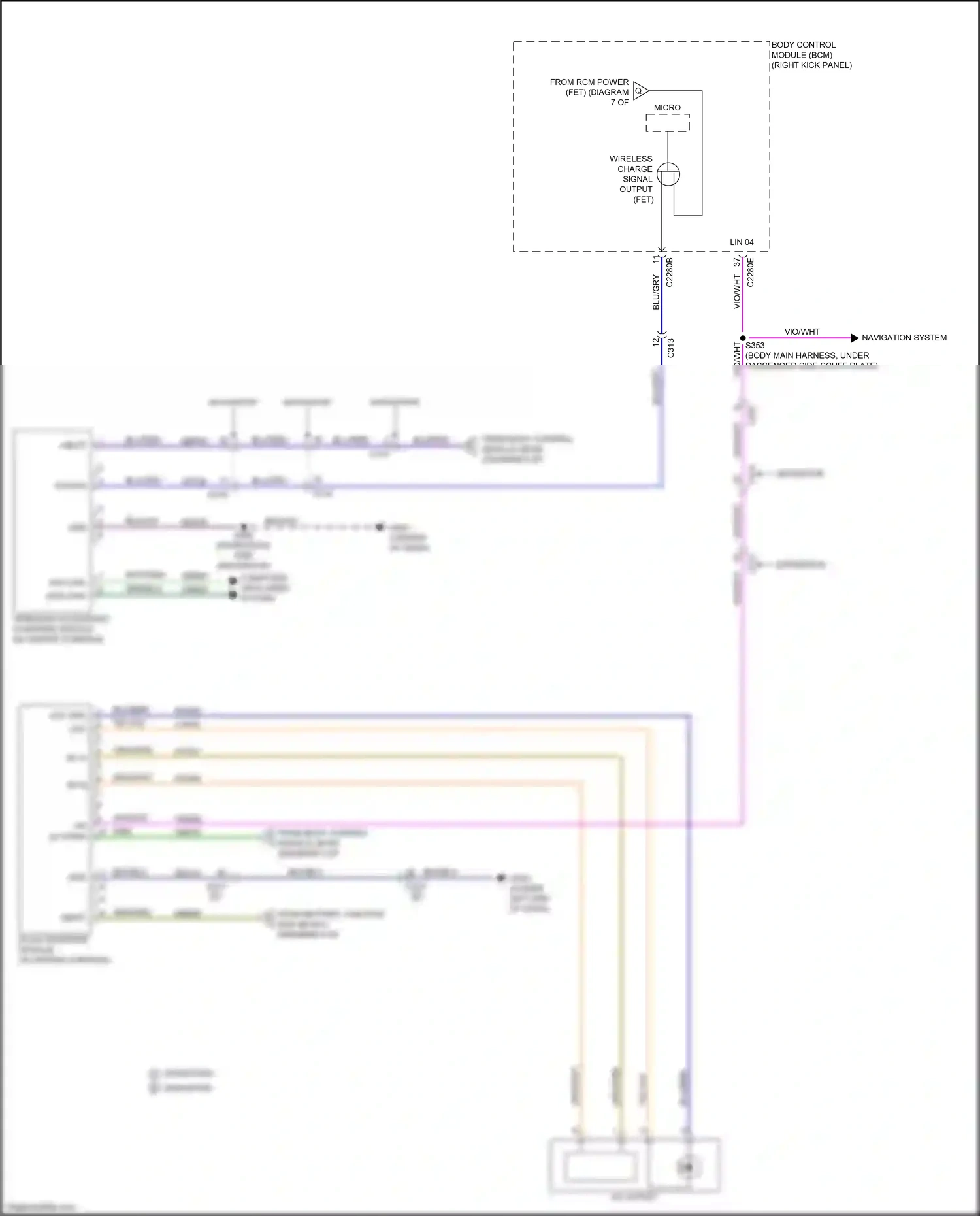 Ford Expedition IV facelift (2022-2024) navigation system wiring diagram  (4 of 6)