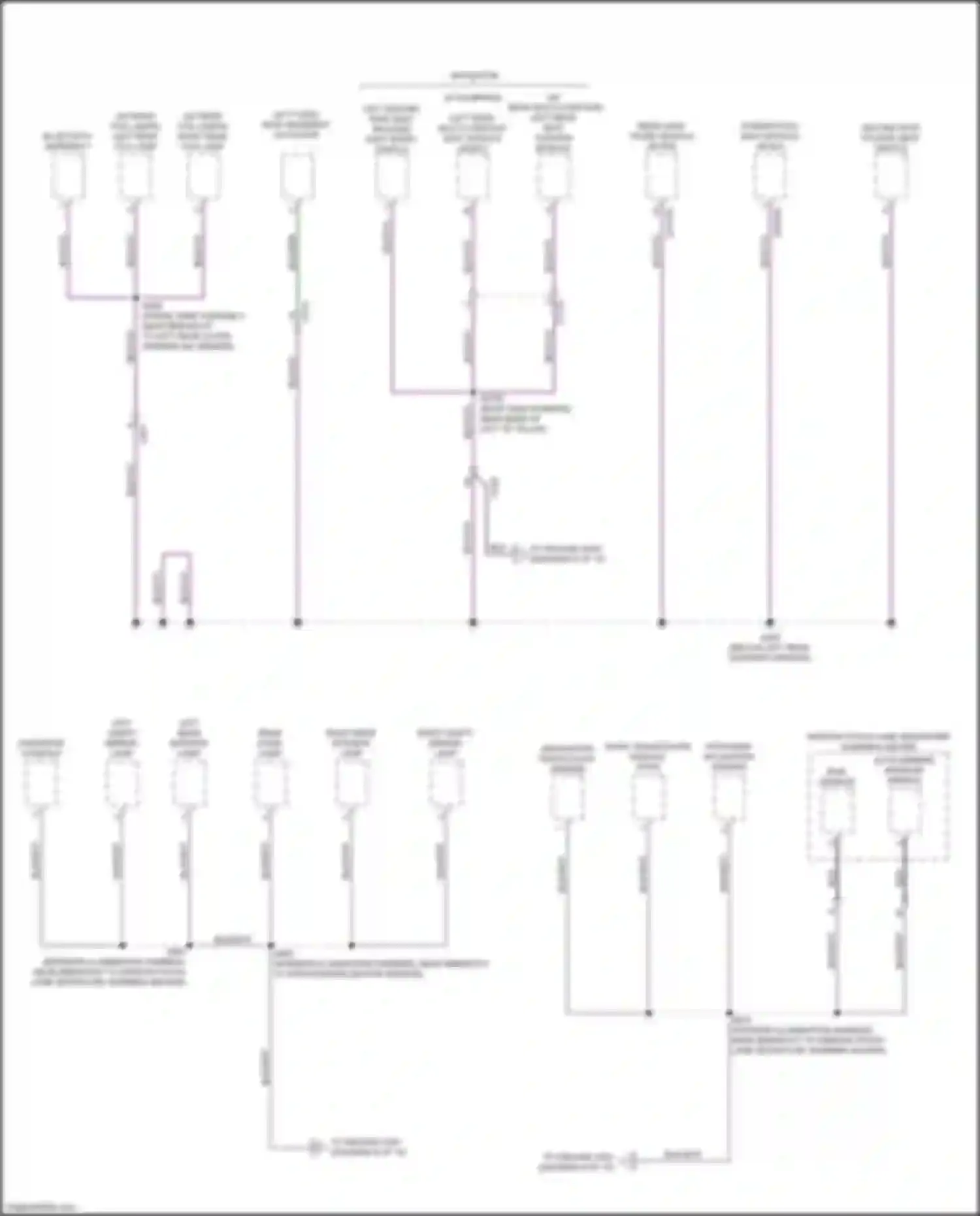 Wiring diagram second row folding seat switch for Ford Expedition IV facelift (2022-2024)