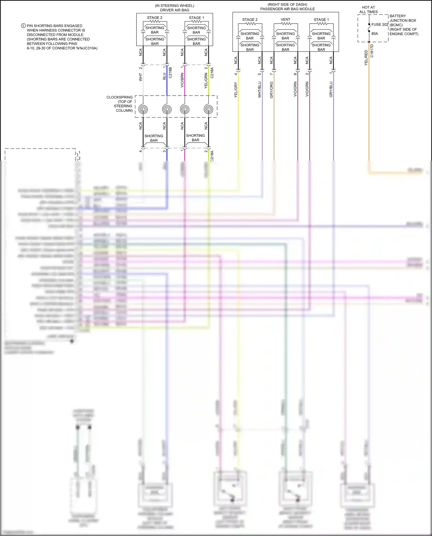 Ford Expedition IV facelift (2022-2024) pass front steering 2 rtn wiring diagram  (1 of 1)